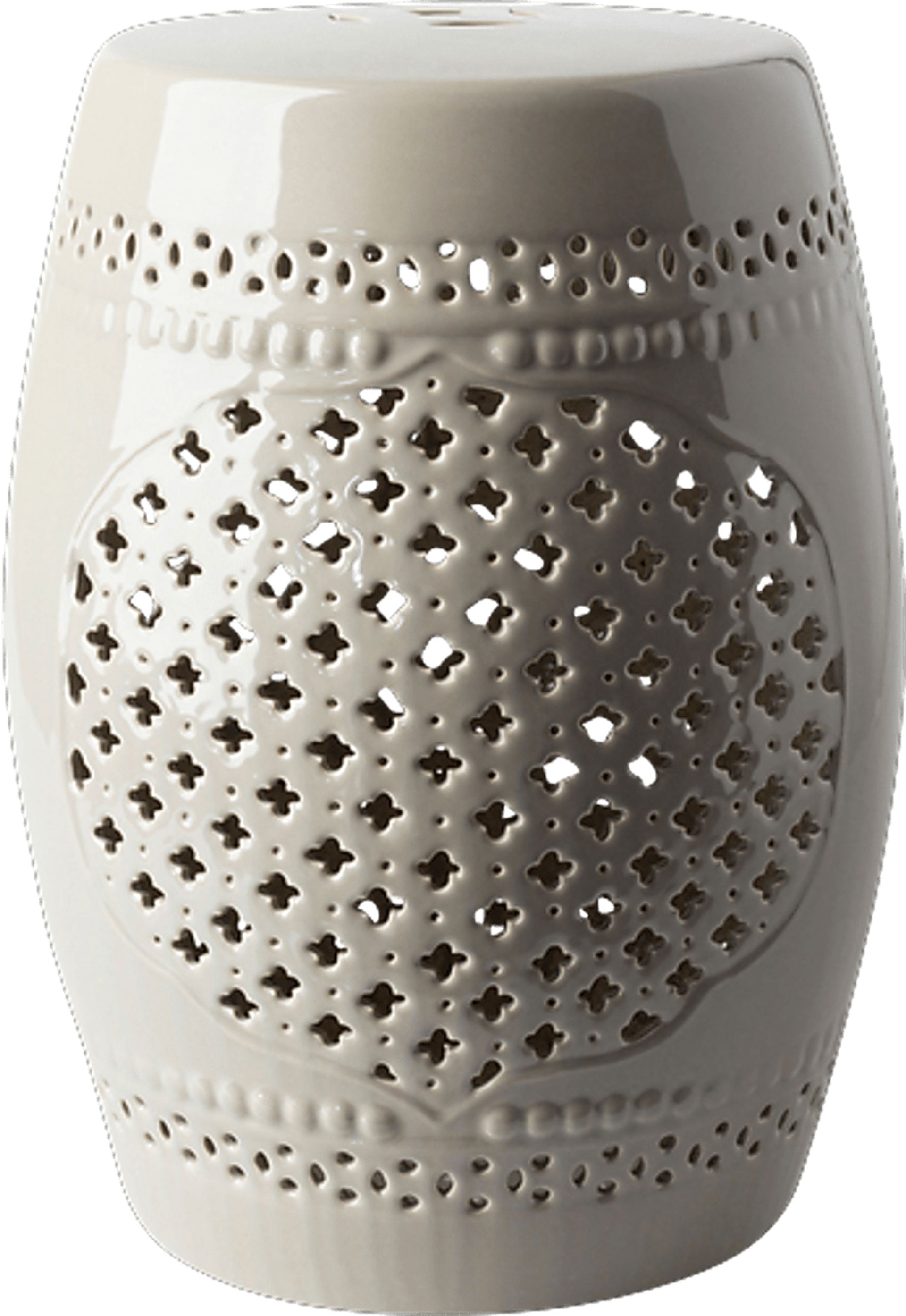 Lesedi Gray Outdoor Stool - Image 1