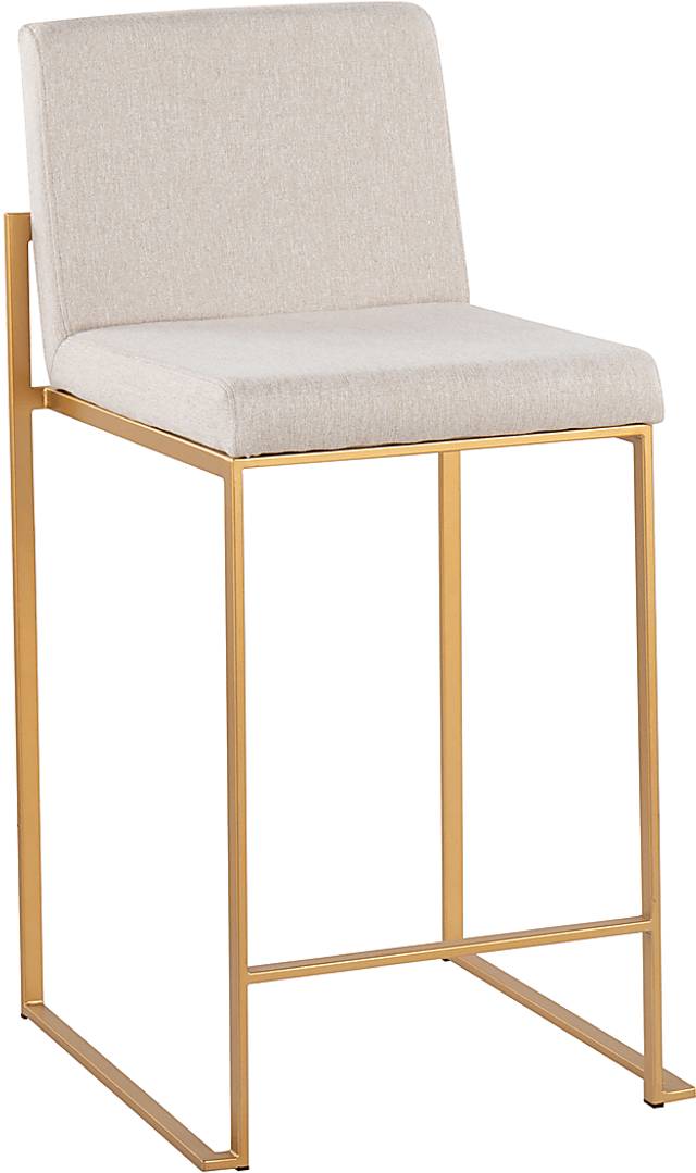 Leserna I Beige Counter Height Stool, Set of 2 - Thumbnail - Image 2