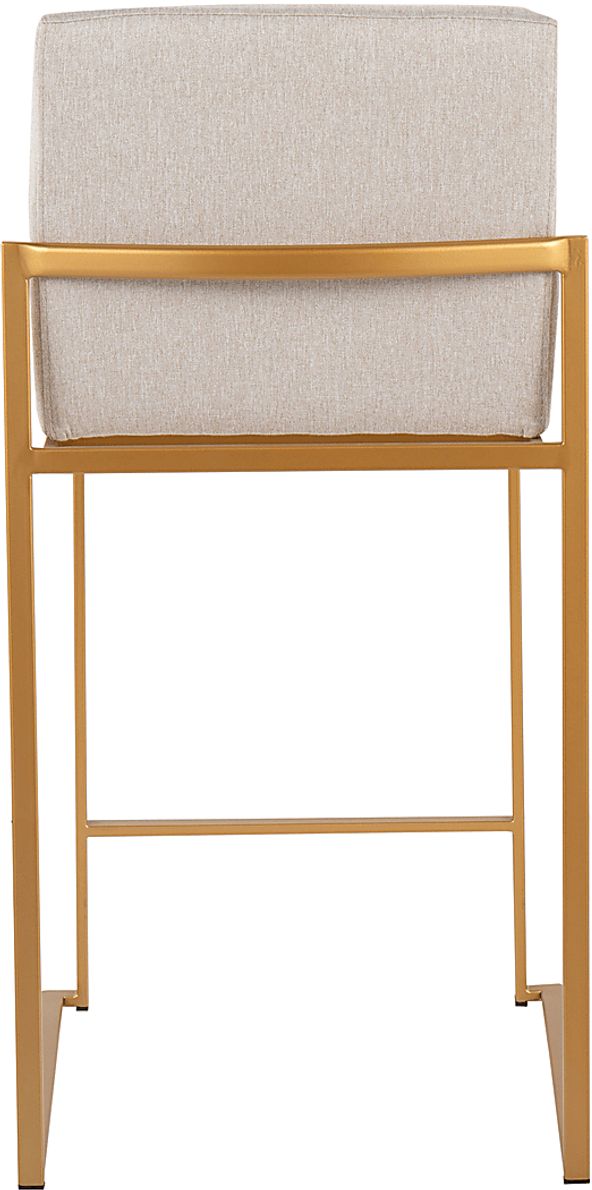 Leserna I Beige Counter Height Stool, Set of 2