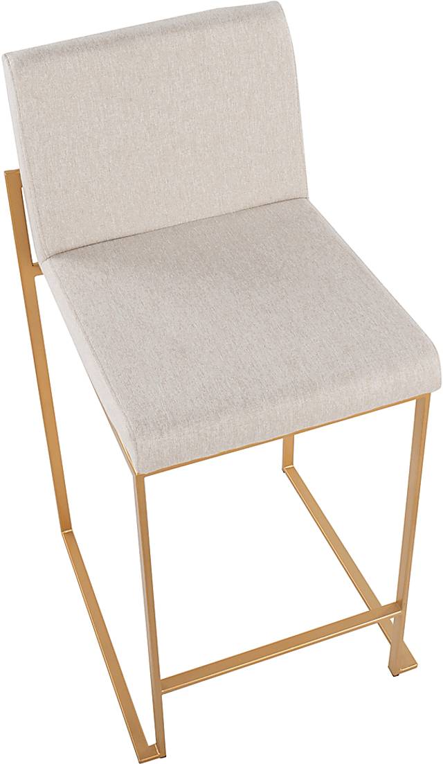 Leserna I Beige Counter Height Stool, Set of 2 - Thumbnail - Image 7