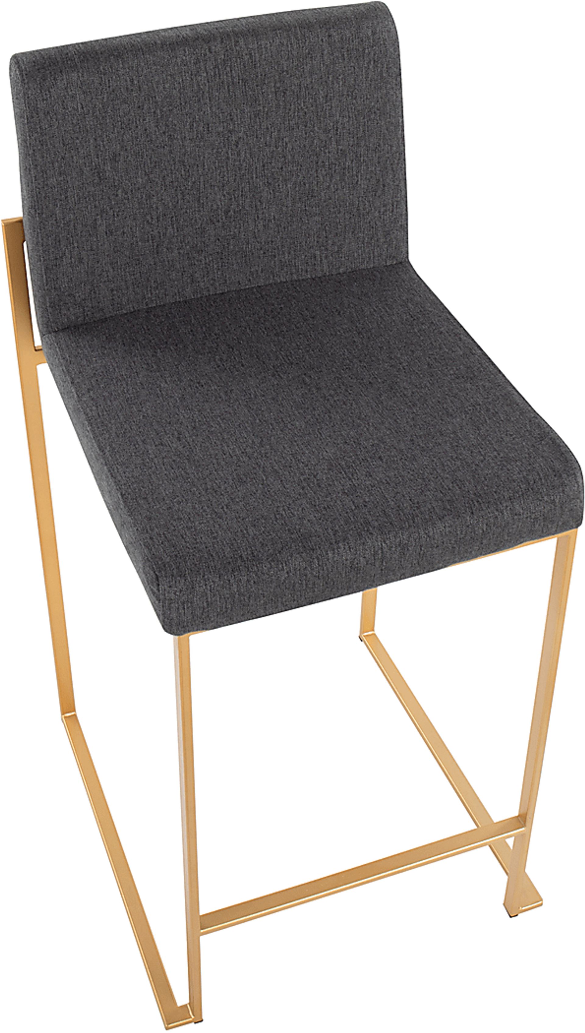 Leserna I Charcoal Counter Height Stool, Set of 2 - Image 4