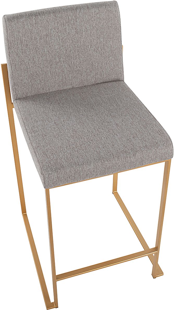 Leserna I Gray Counter Height Stool, Set of 2
