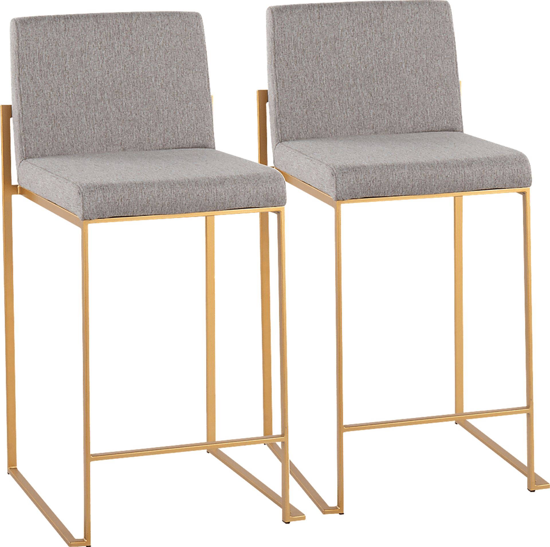 Leserna I Gray Counter Height Stool, Set of 2 - Image 1