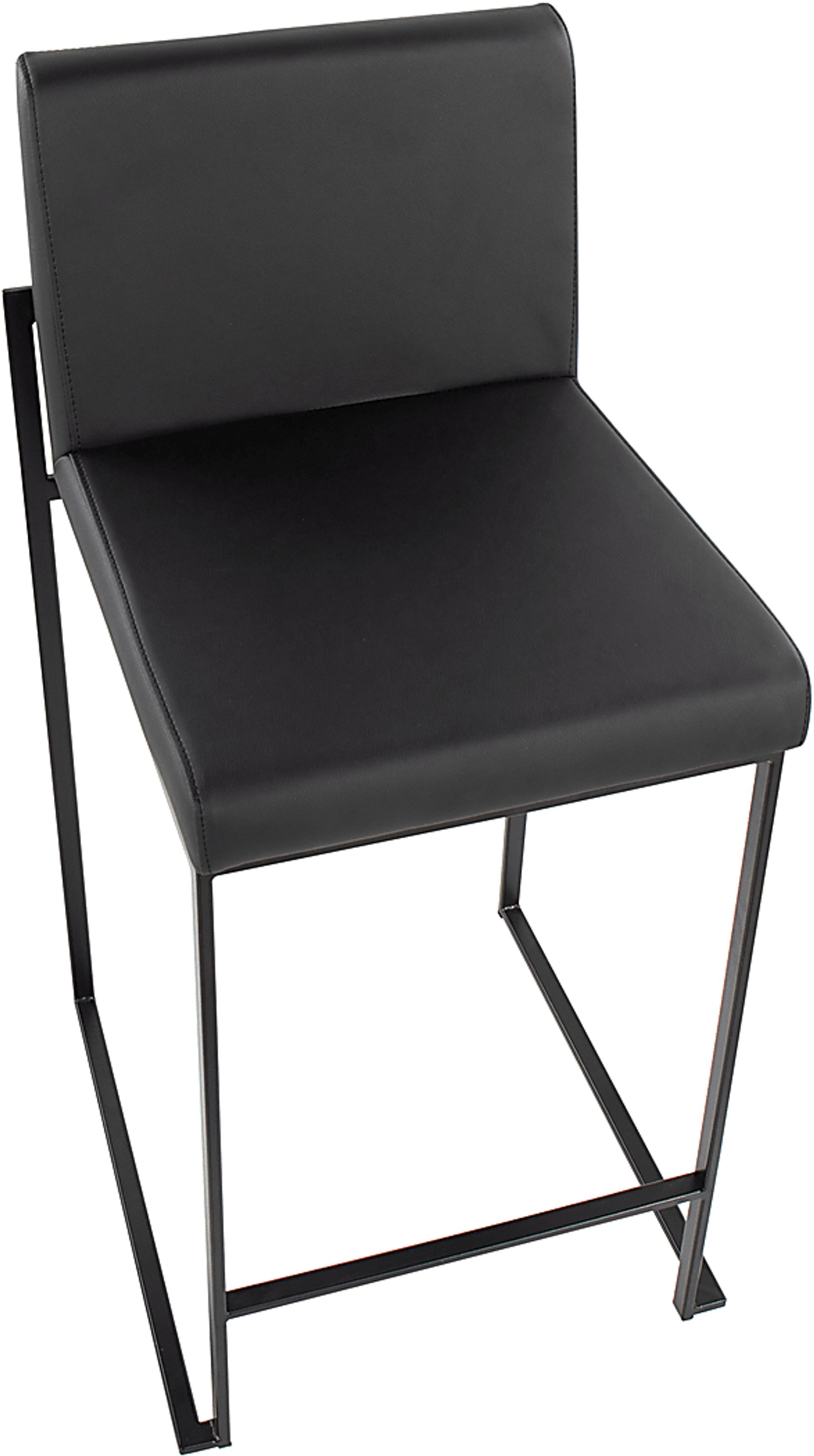 Leserna II Black Counter Height Stool, Set of 2 - Image 4