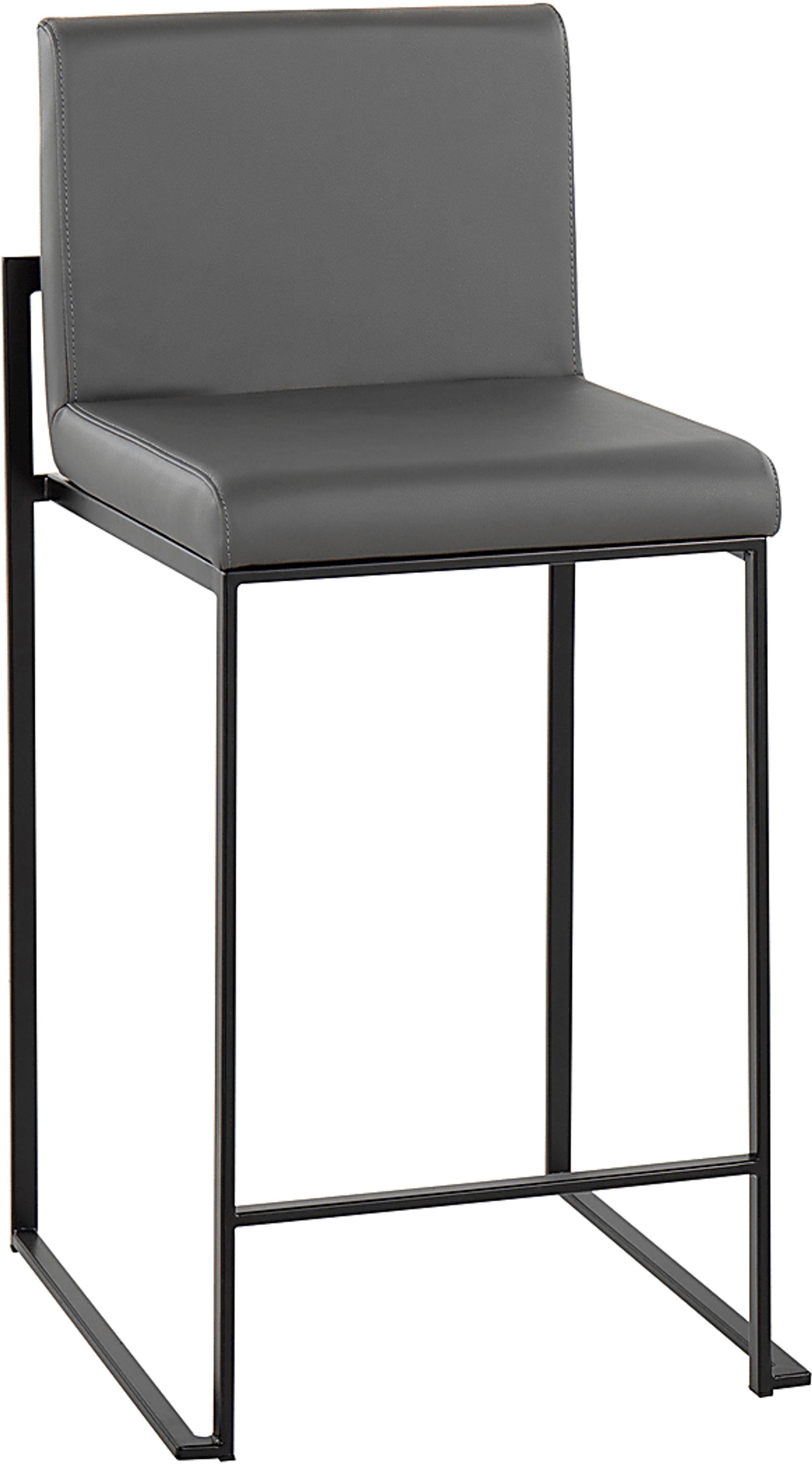 Leserna II Gray Counter Height Stool, Set of 2 - Image 2