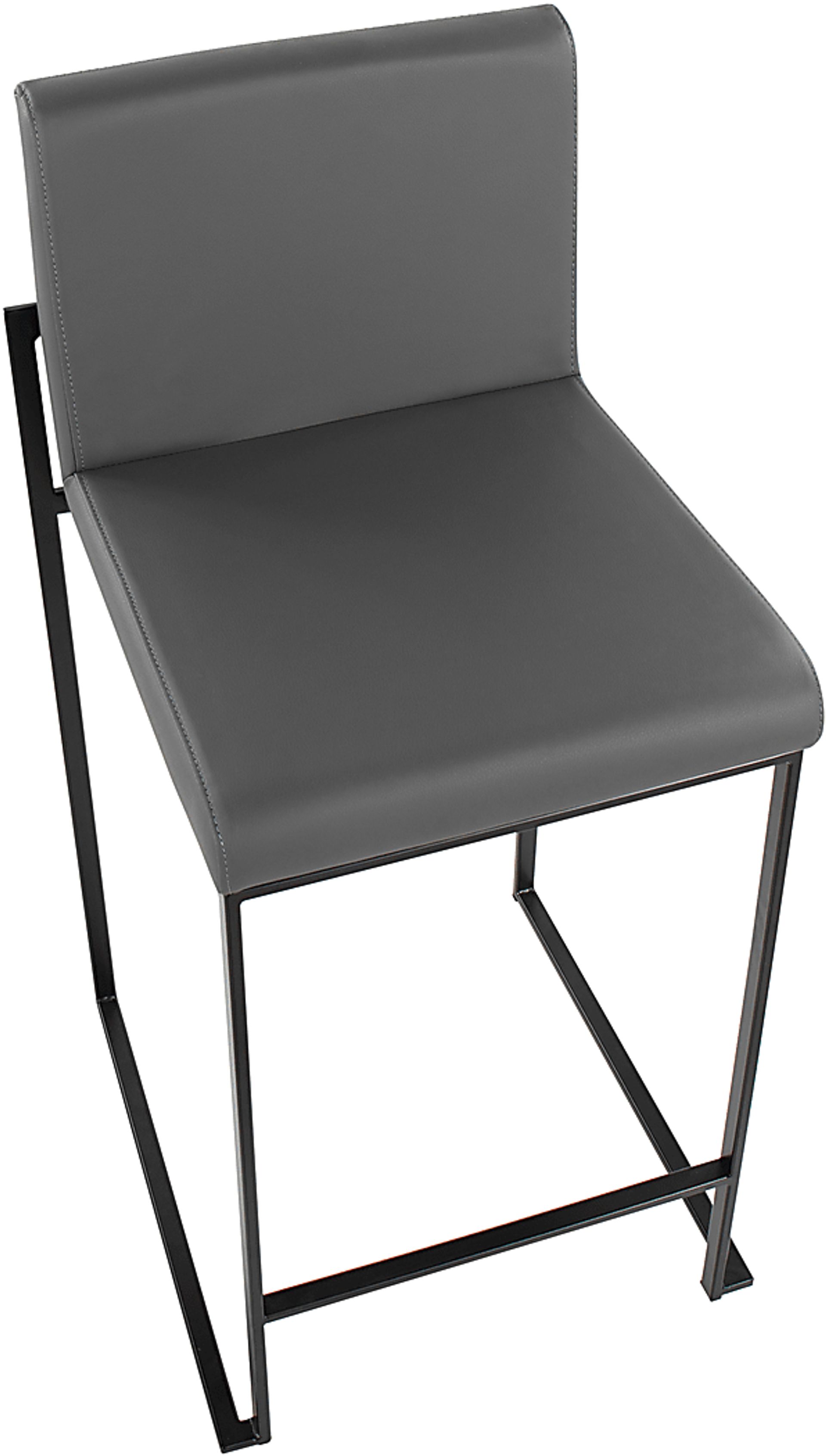 Leserna II Gray Counter Height Stool, Set of 2 - Image 4
