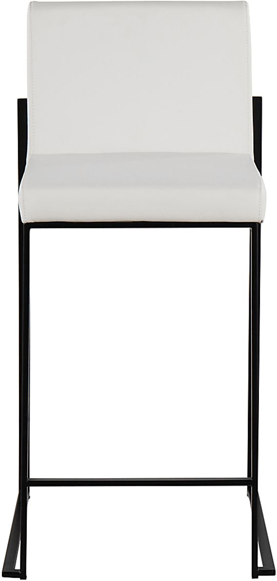 Leserna II White Counter Height Stool, Set of 2