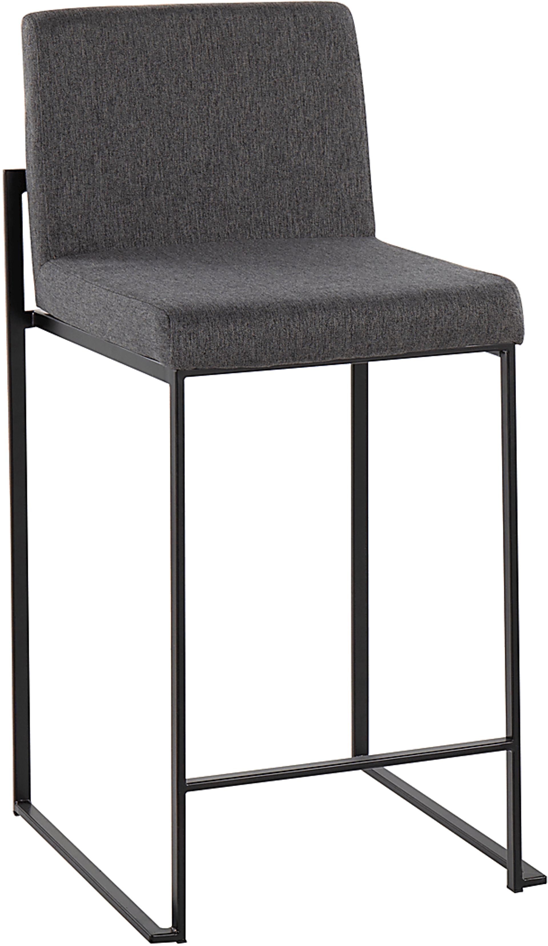 Leserna III Charcoal Counter Height Stool, Set of 2 - Image 2