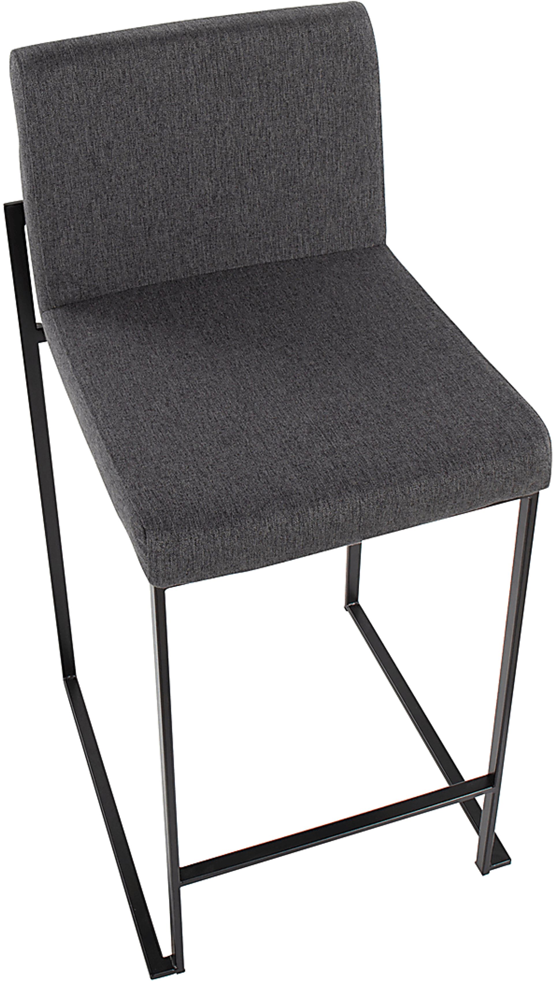 Leserna III Charcoal Counter Height Stool, Set of 2 - Image 4