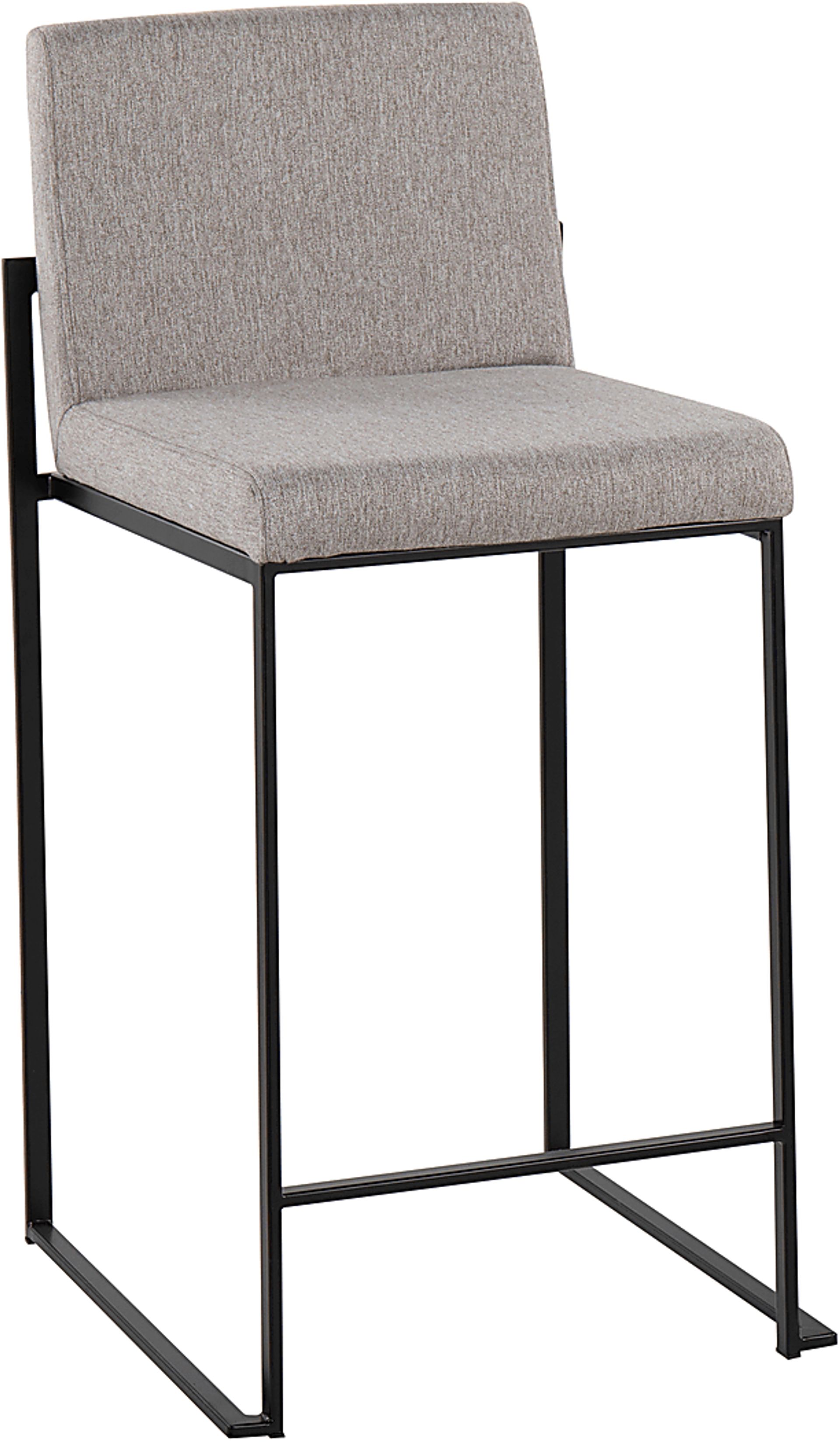 Leserna III Gray Counter Height Stool, Set of 2 - Image 2