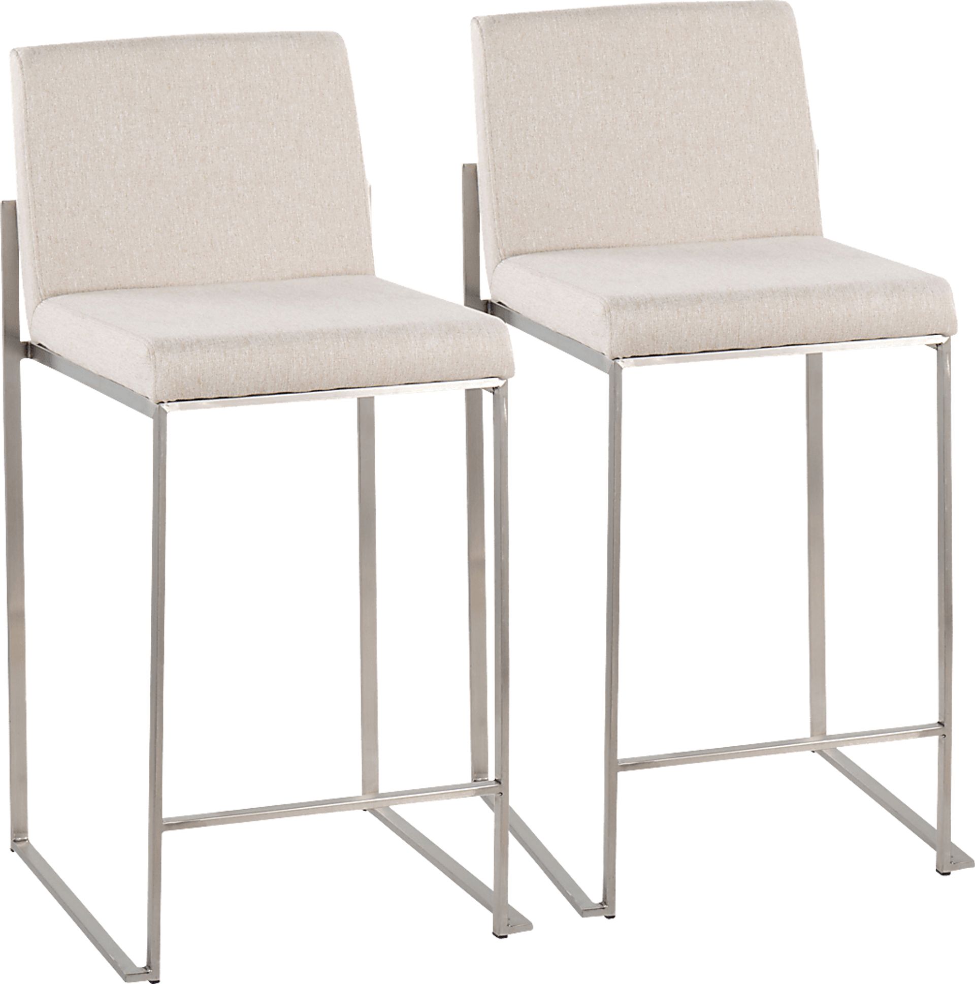 Leserna V Beige Counter Height Stool, Set of 2 - Image 1