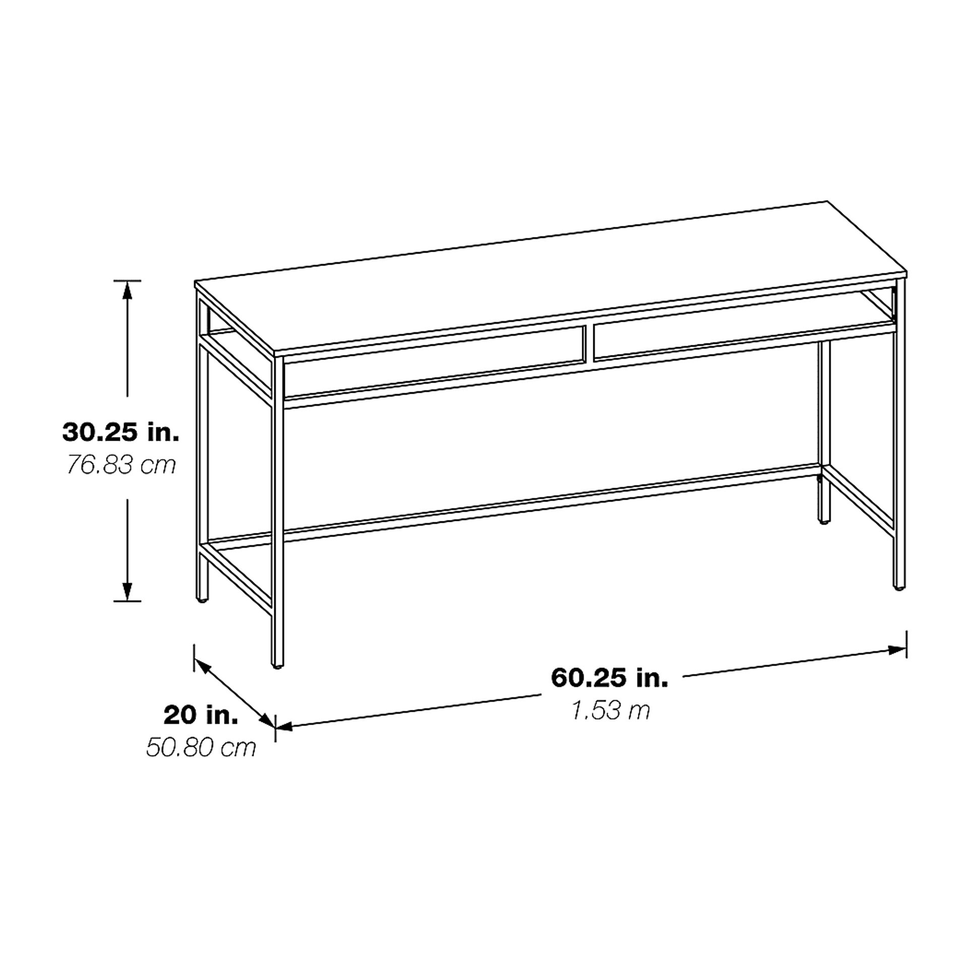 Leshi Brown Writing Desk - Image 4