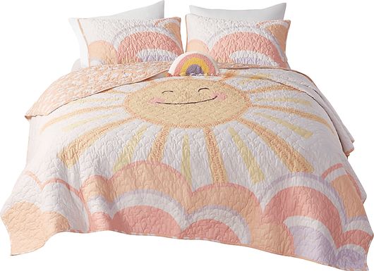 Leska Yellow Full Quilt Comforter Set