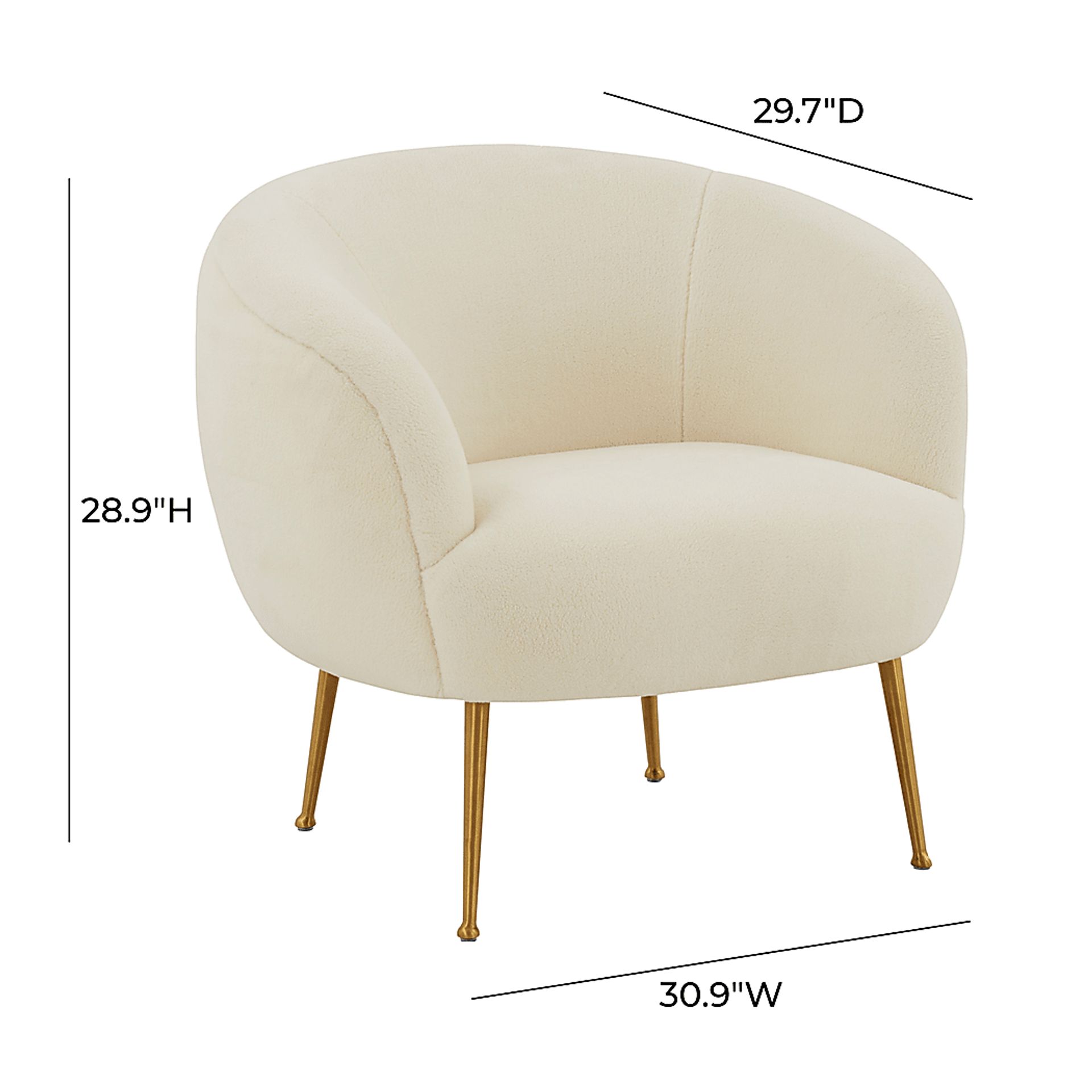 Lesly Anne Beige Accent Chair - Image 5