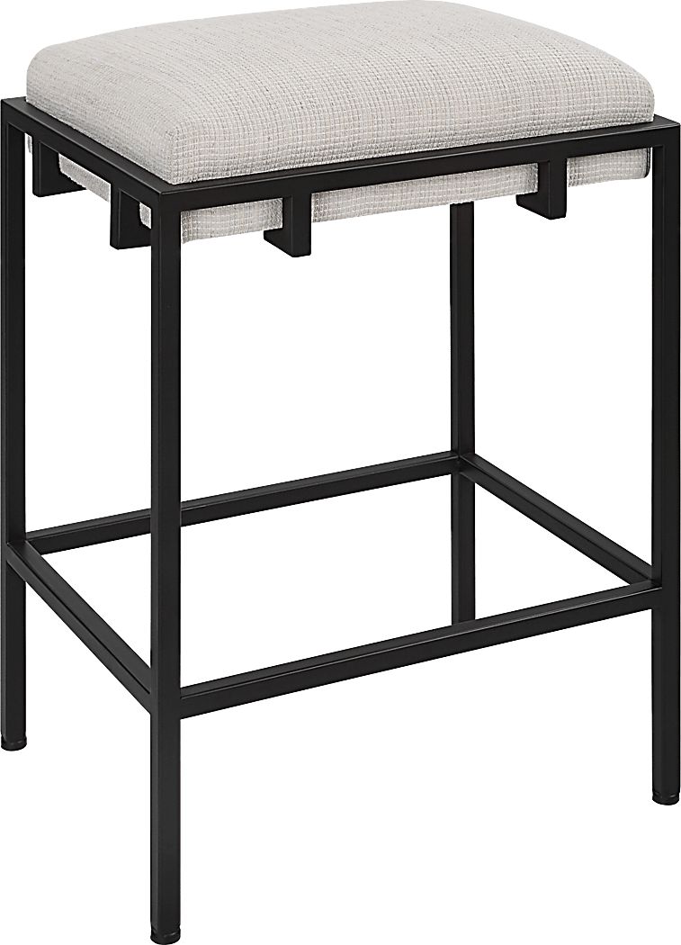 Lesna Black Counter Stool