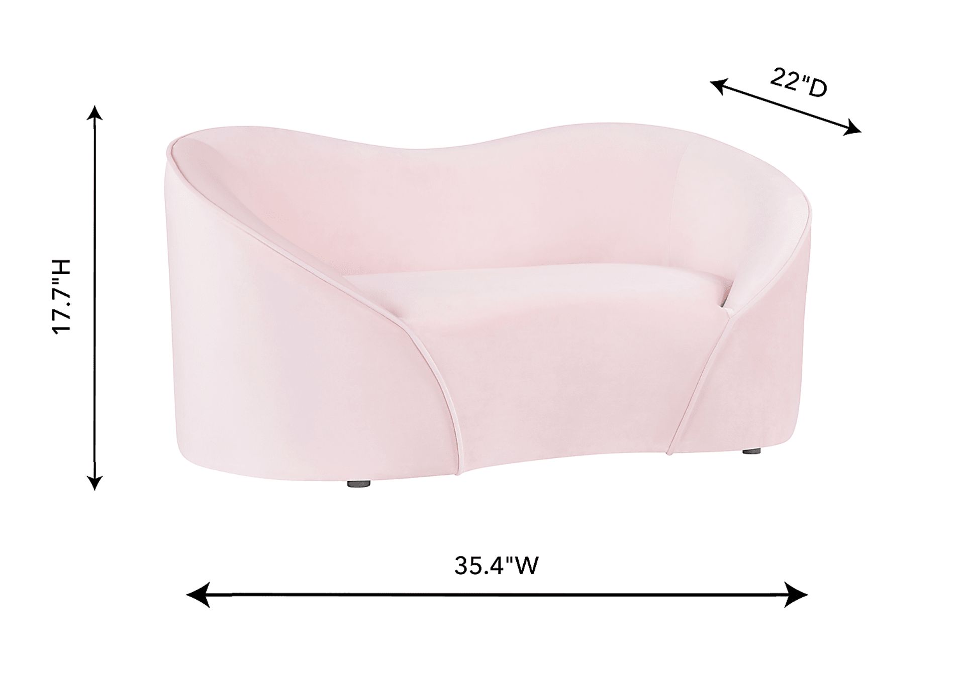 Lessie Pink Pet Bed - Image 6