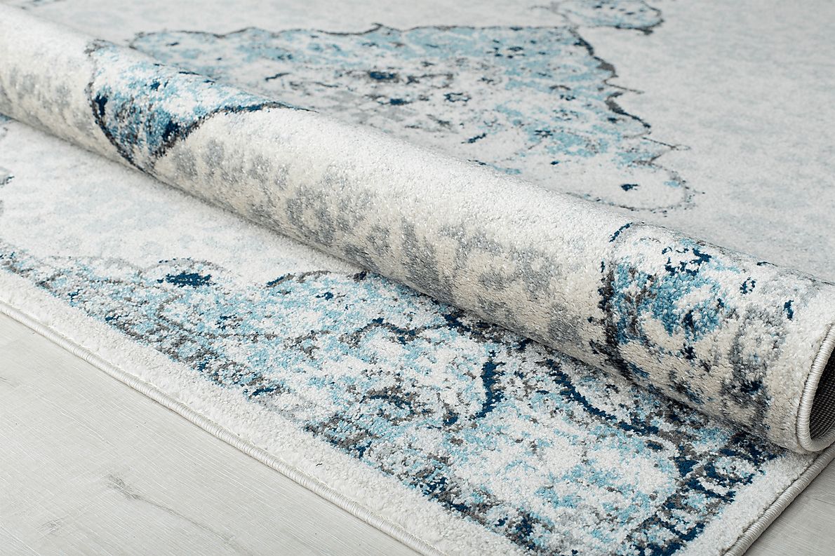 Lestine 5' x 7' Blue Rug
