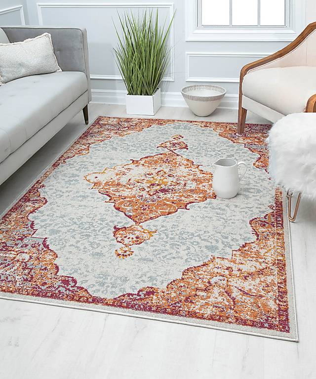 Lestine 5' x 7' Ivory Rug - Thumbnail - Image 2