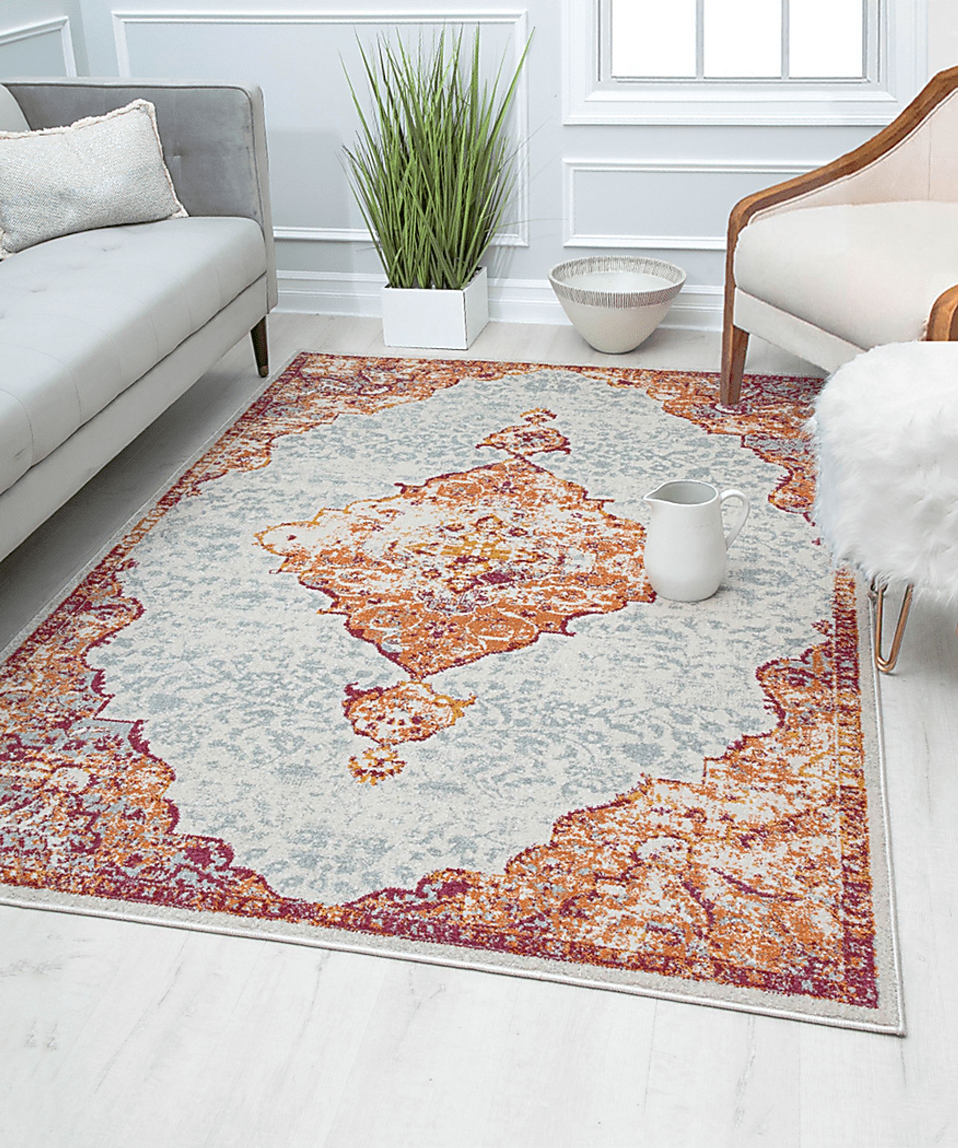 Lestine 5' x 7' Ivory Rug - Image 2
