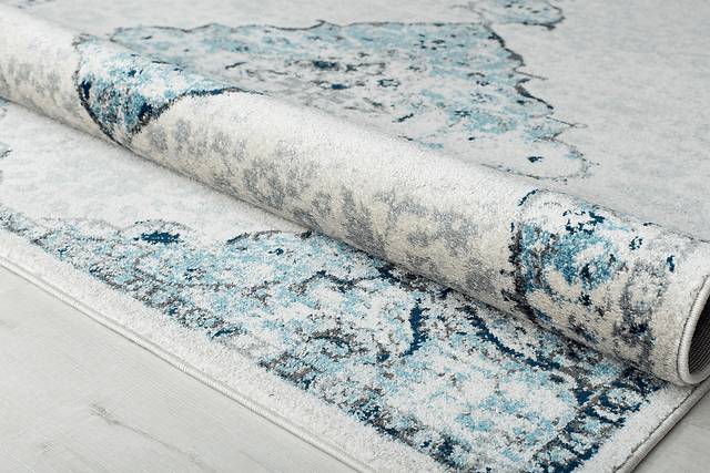 Lestine 8' x 10' Blue Rug - Thumbnail - Image 4