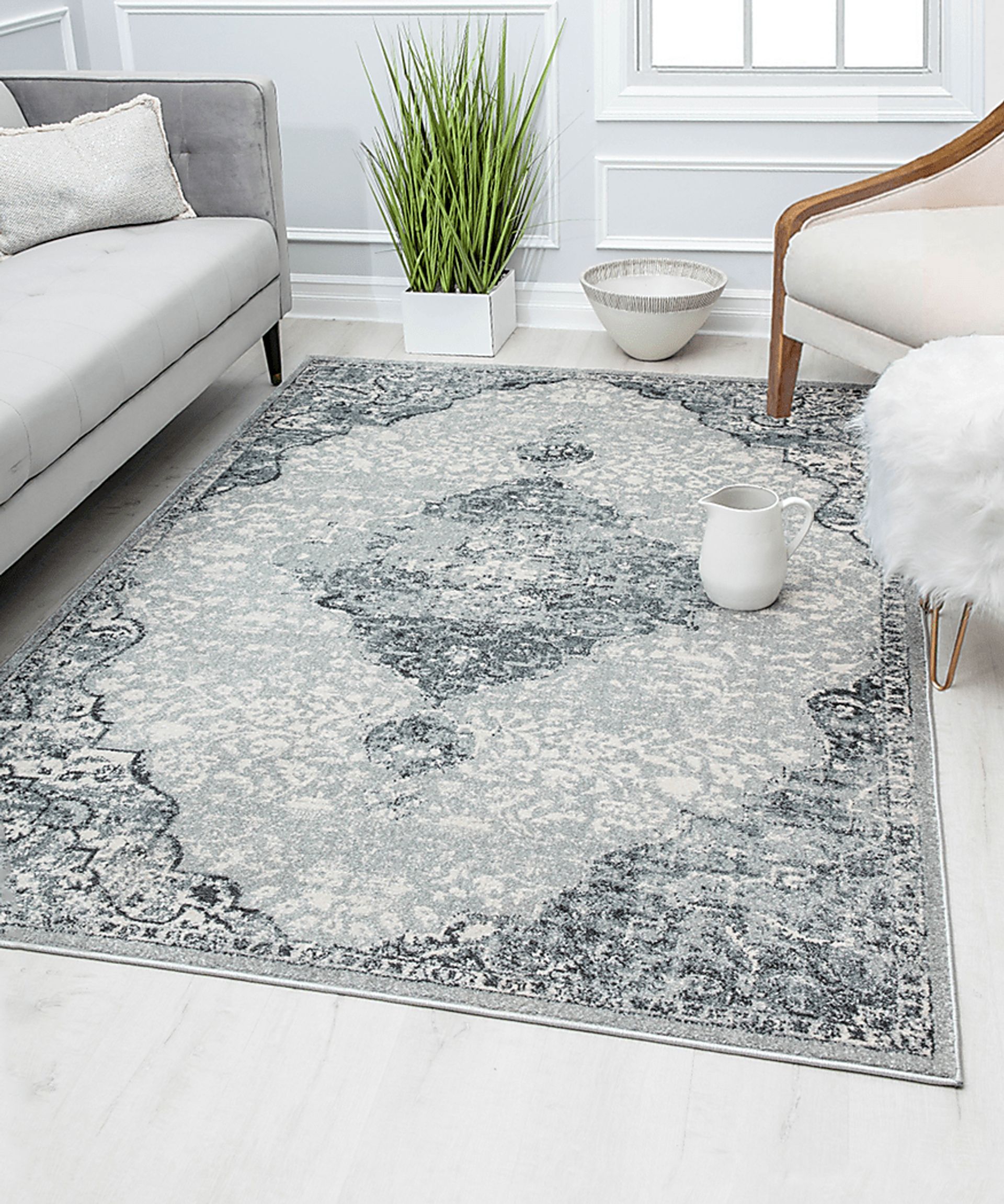 Lestine 8' x 10' Gray Rug - Image 2