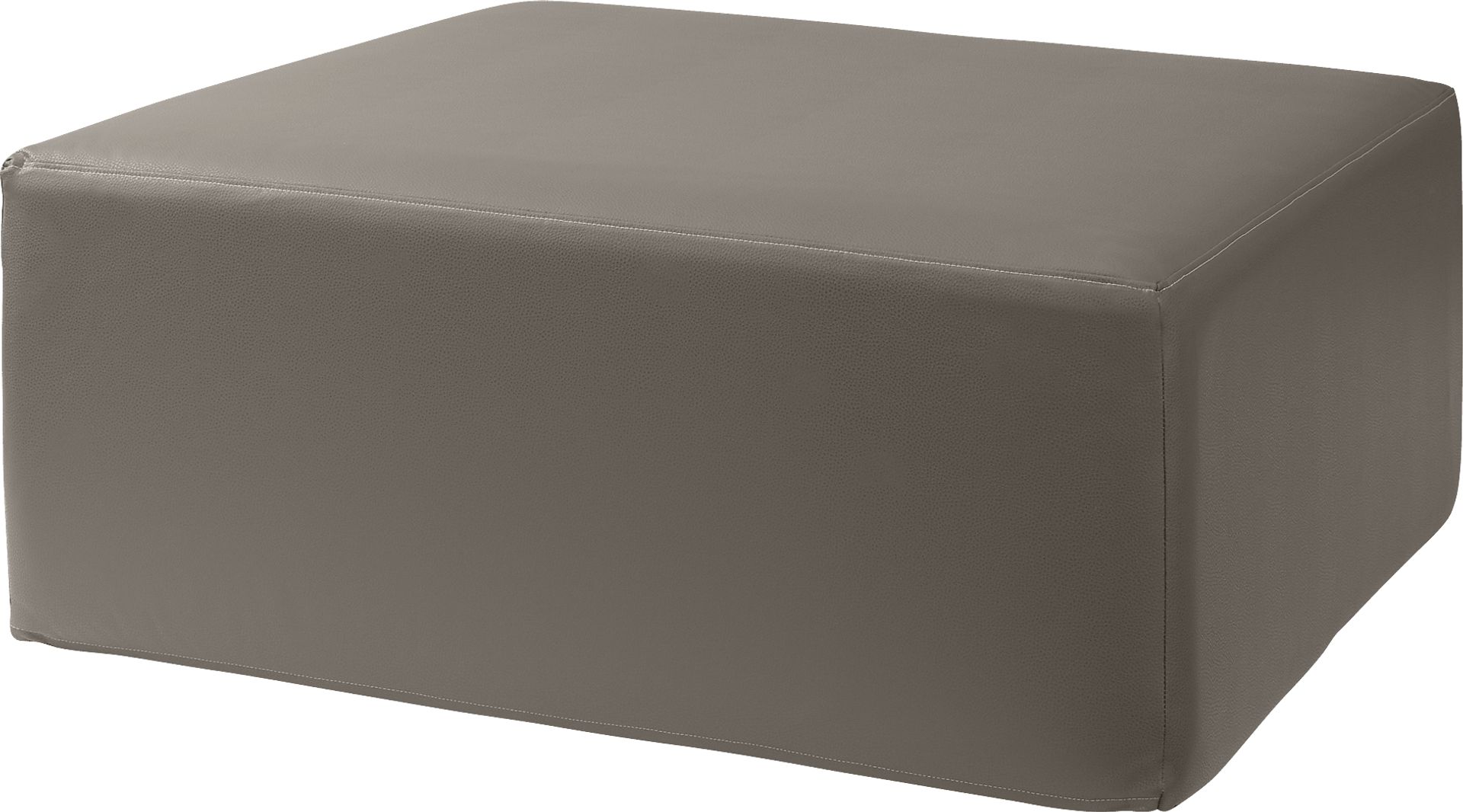 Lesusa I Gray Ottoman - Image 1