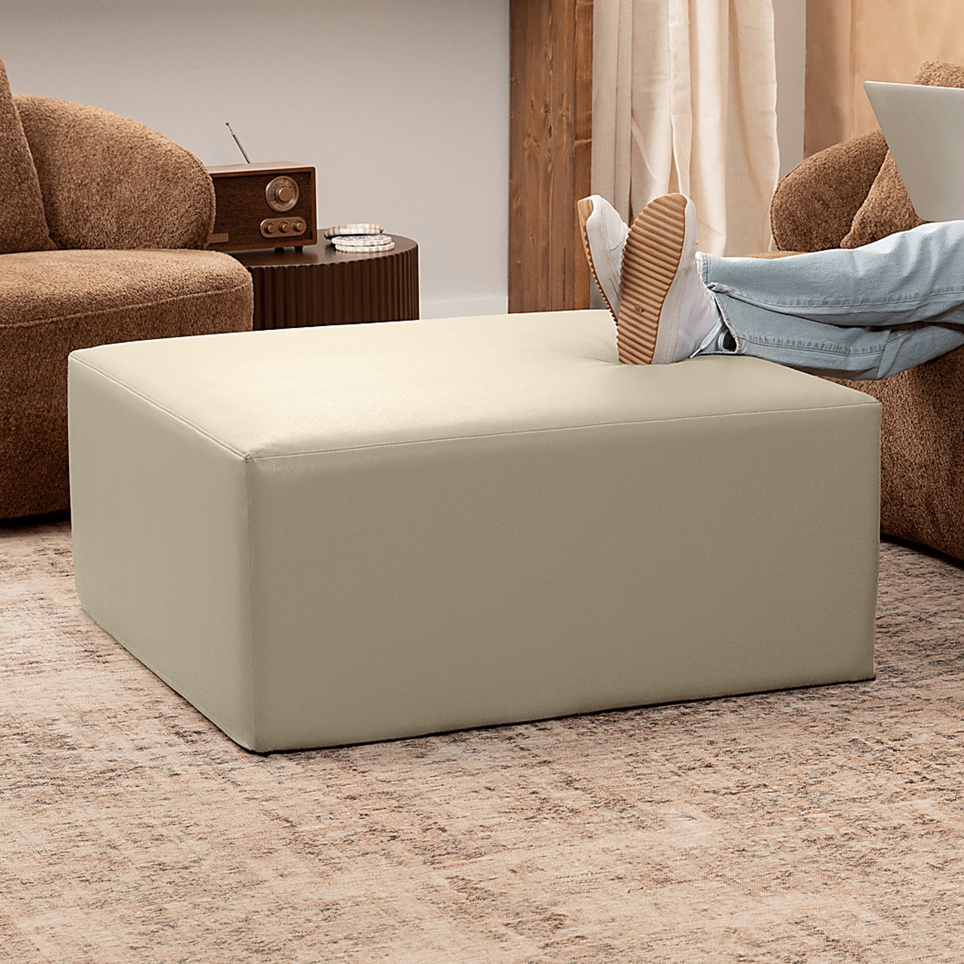 Lesusa I Natural Ottoman - Image 4