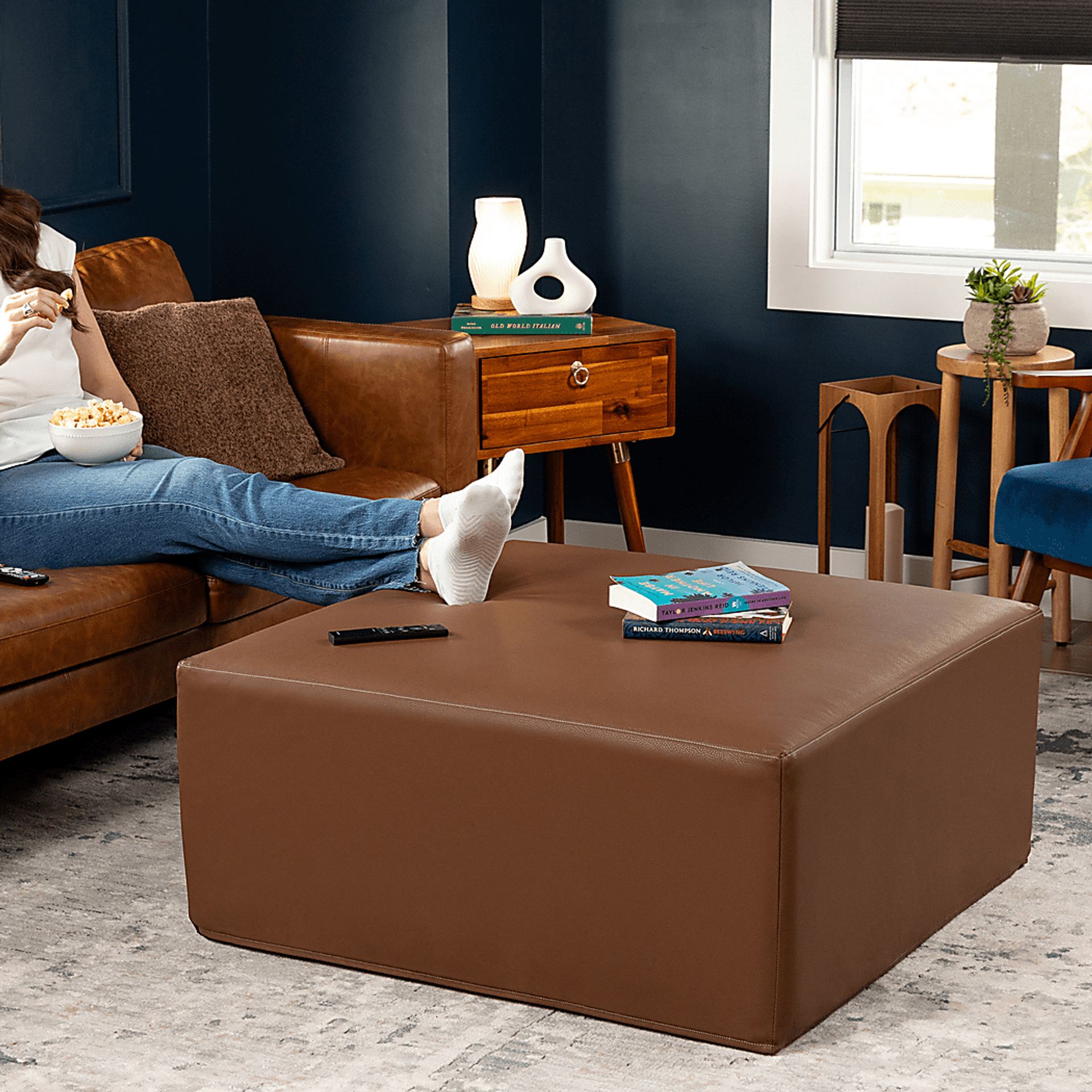 Lesusa I Walnut Ottoman - Image 3