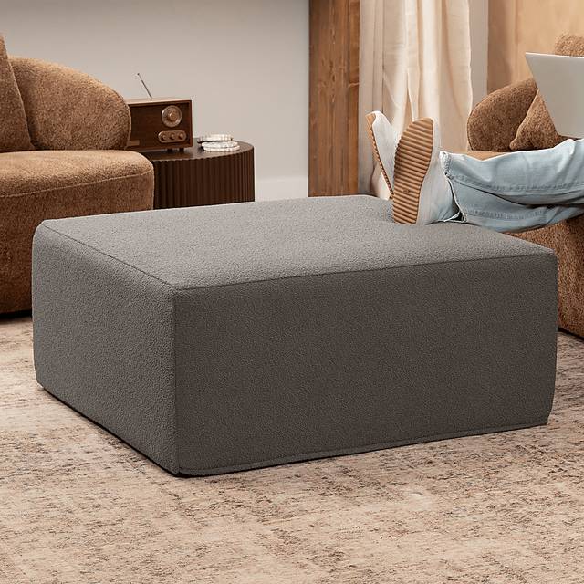 Lesusa II Gray Ottoman - Thumbnail - Image 3