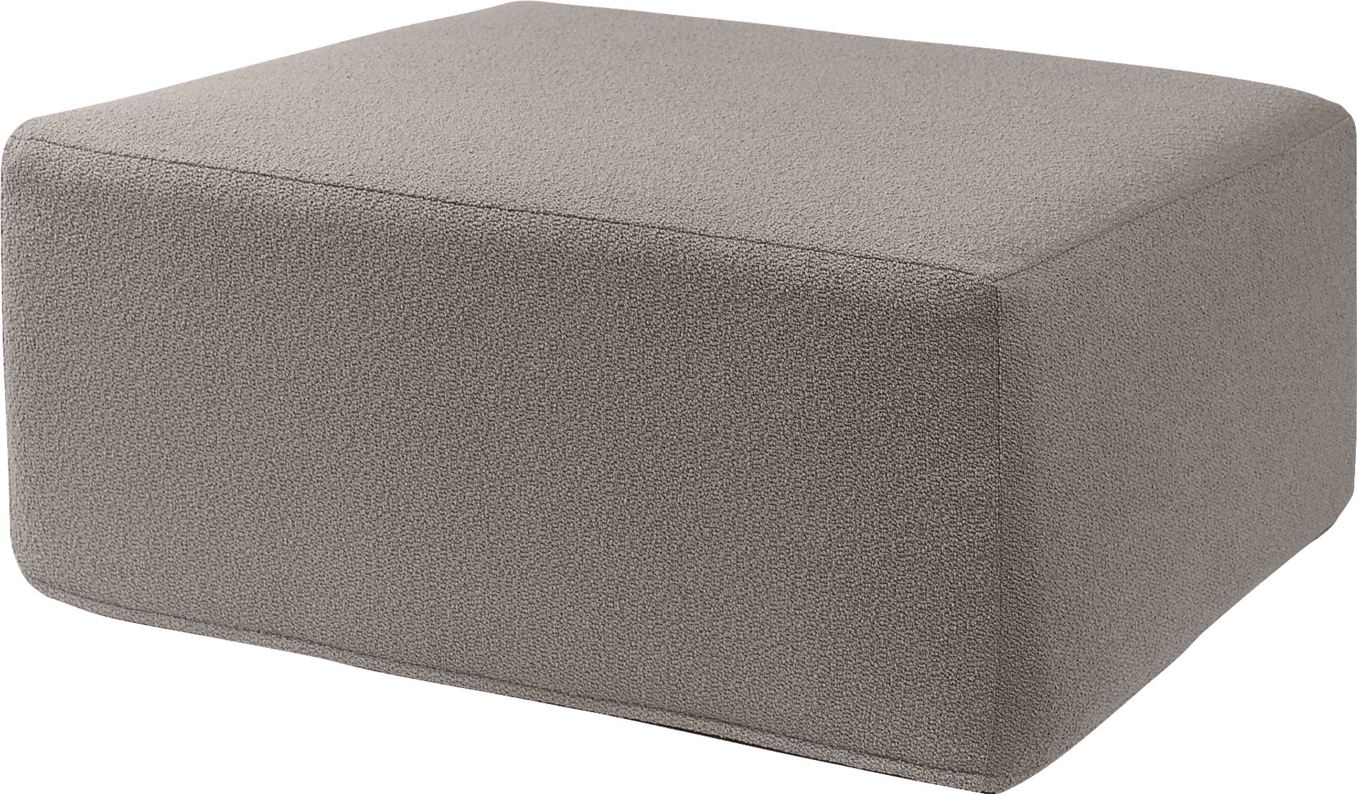 Lesusa II Gray Ottoman - Image 1
