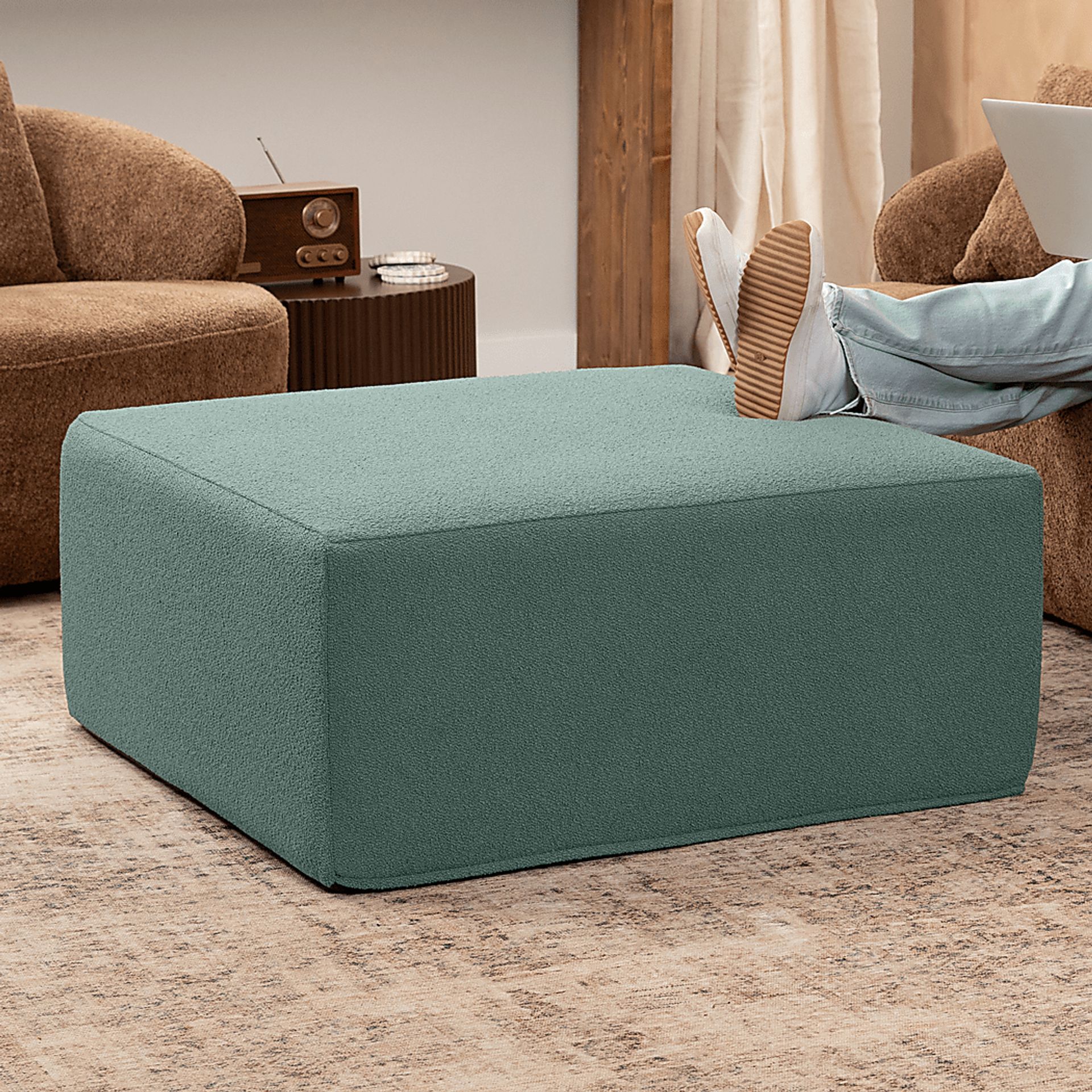 Lesusa II Green Ottoman - Image 3
