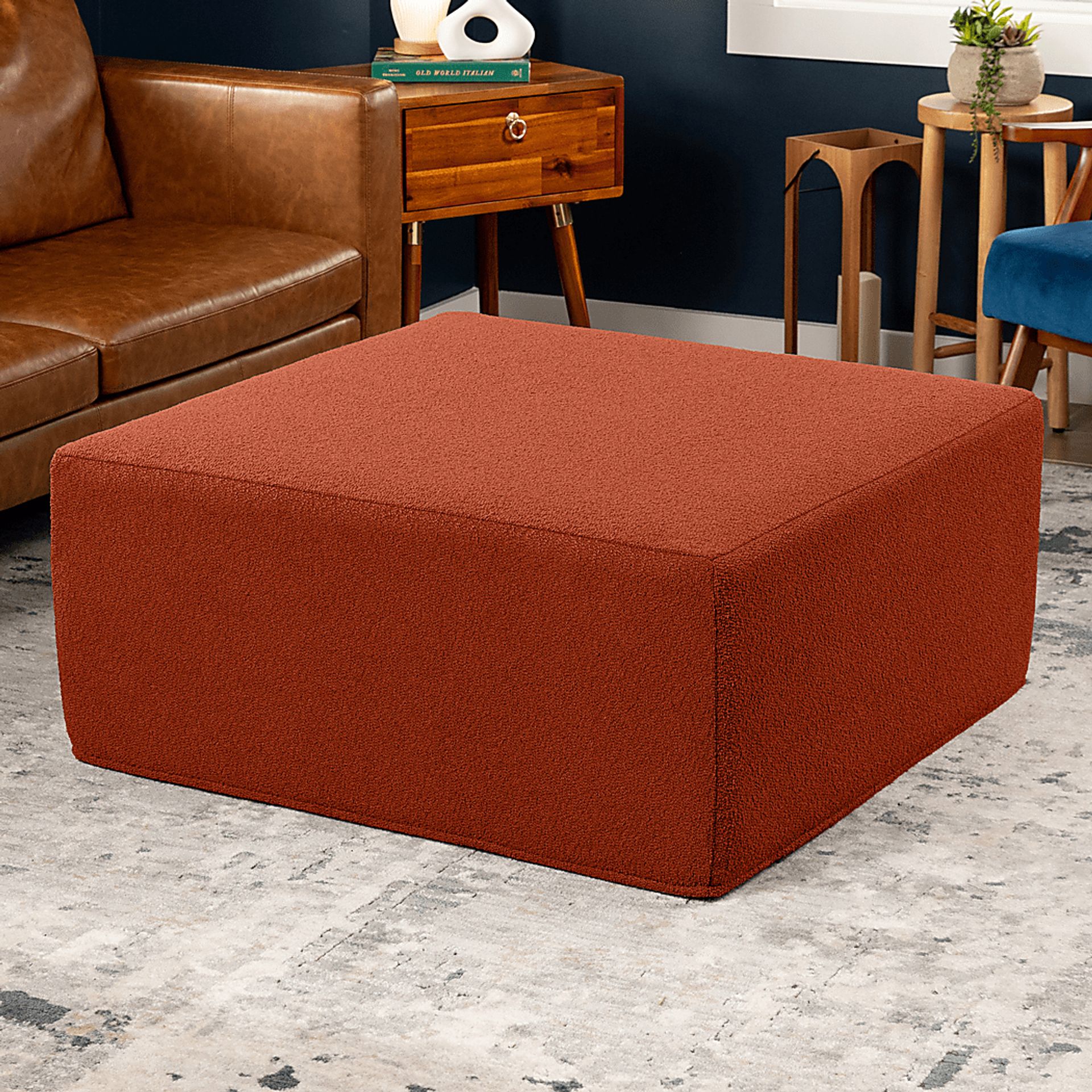 Lesusa II Terracotta Ottoman - Image 2