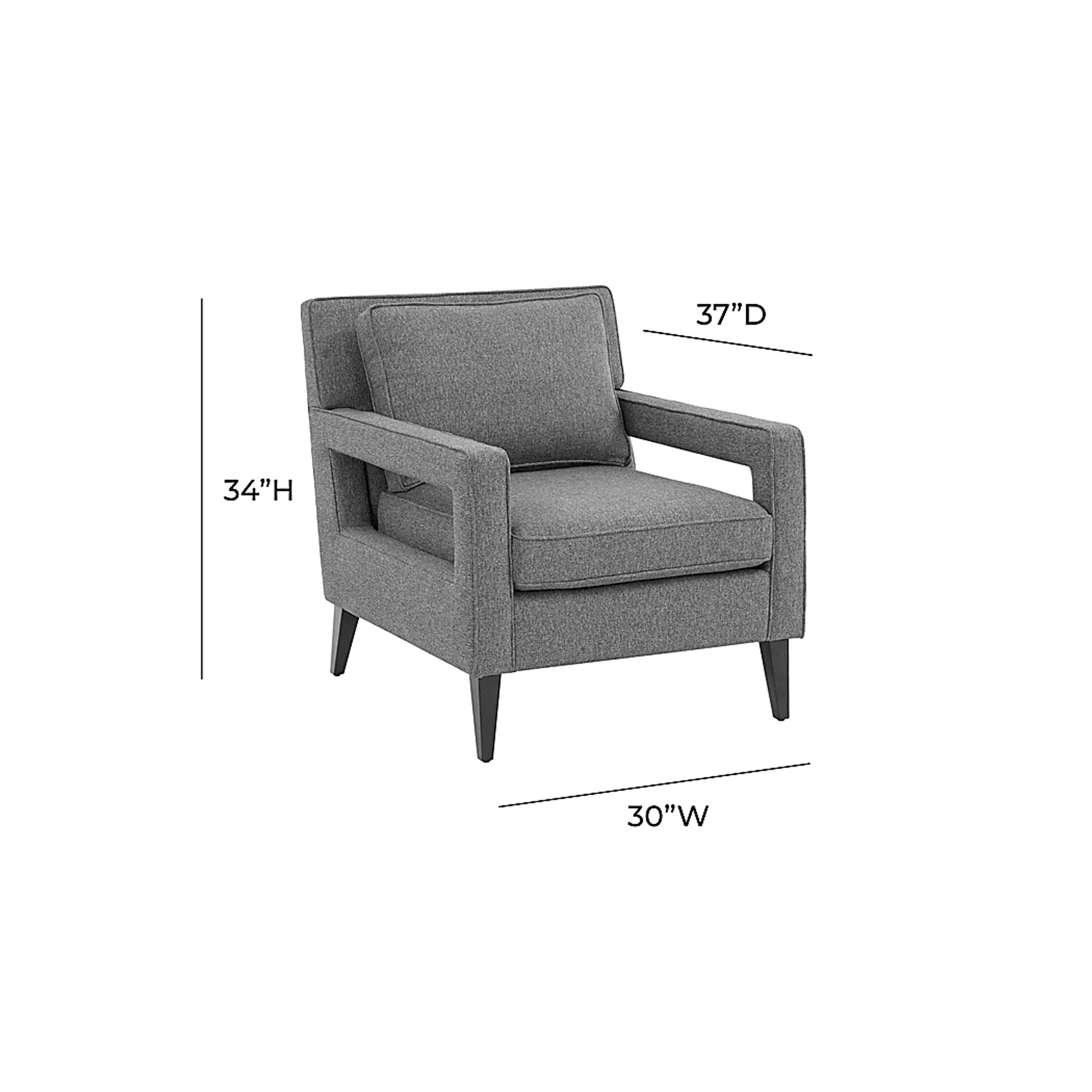 Leswood Gray Accent Chair - Image 5