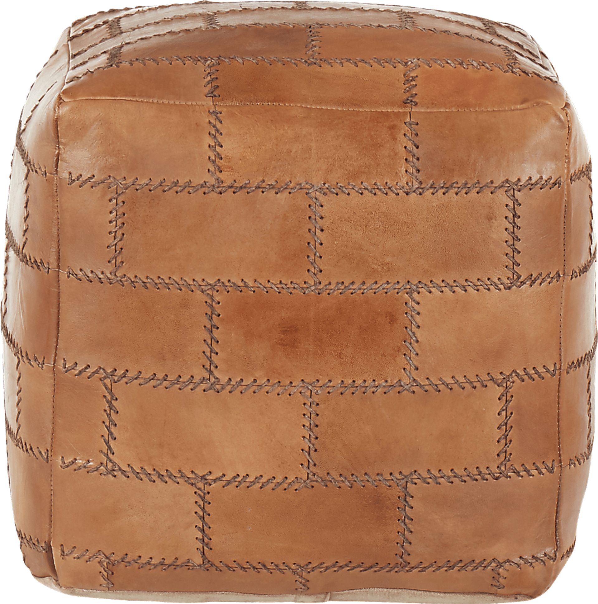 Letchworth Brown Ottoman - Image 2