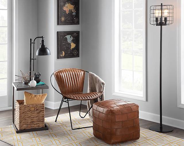 Letchworth Brown Ottoman - Thumbnail - Image 7