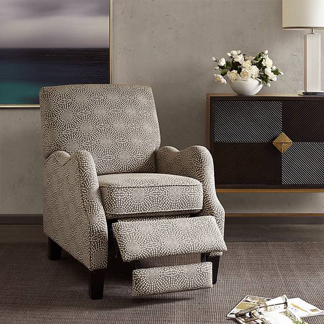 Levata Beige Pushback Recliner - Thumbnail - Image 8