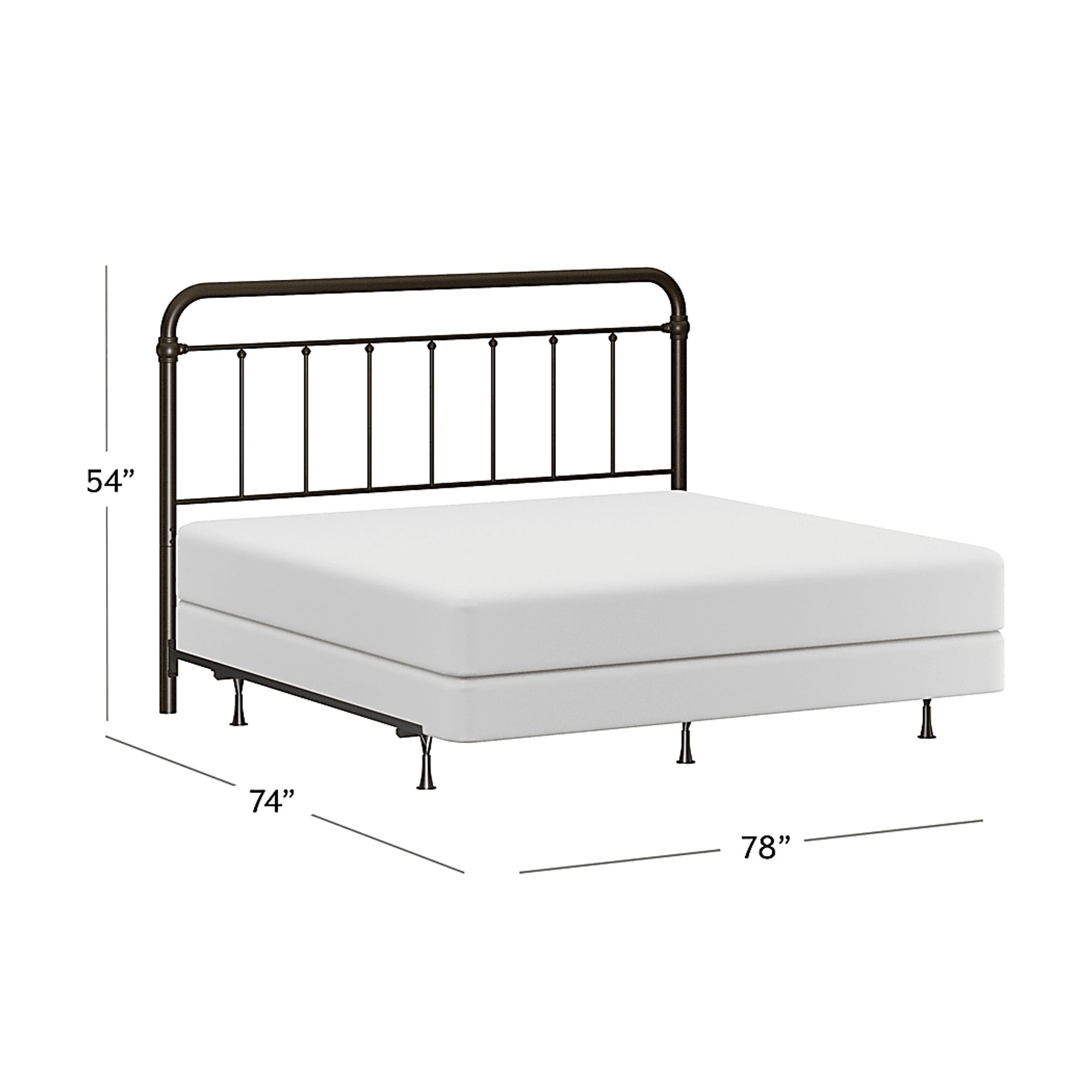 Leveni Bronze King Headboard - Image 11