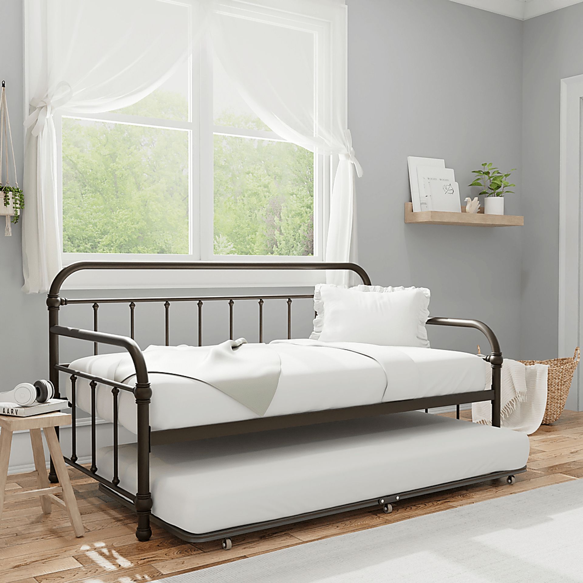 Leveni Bronze Twin Daybed - Image 2