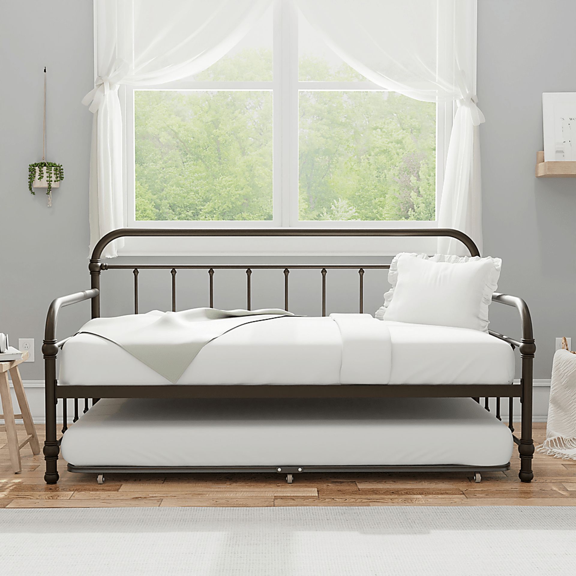 Leveni Bronze Twin Daybed - Image 3