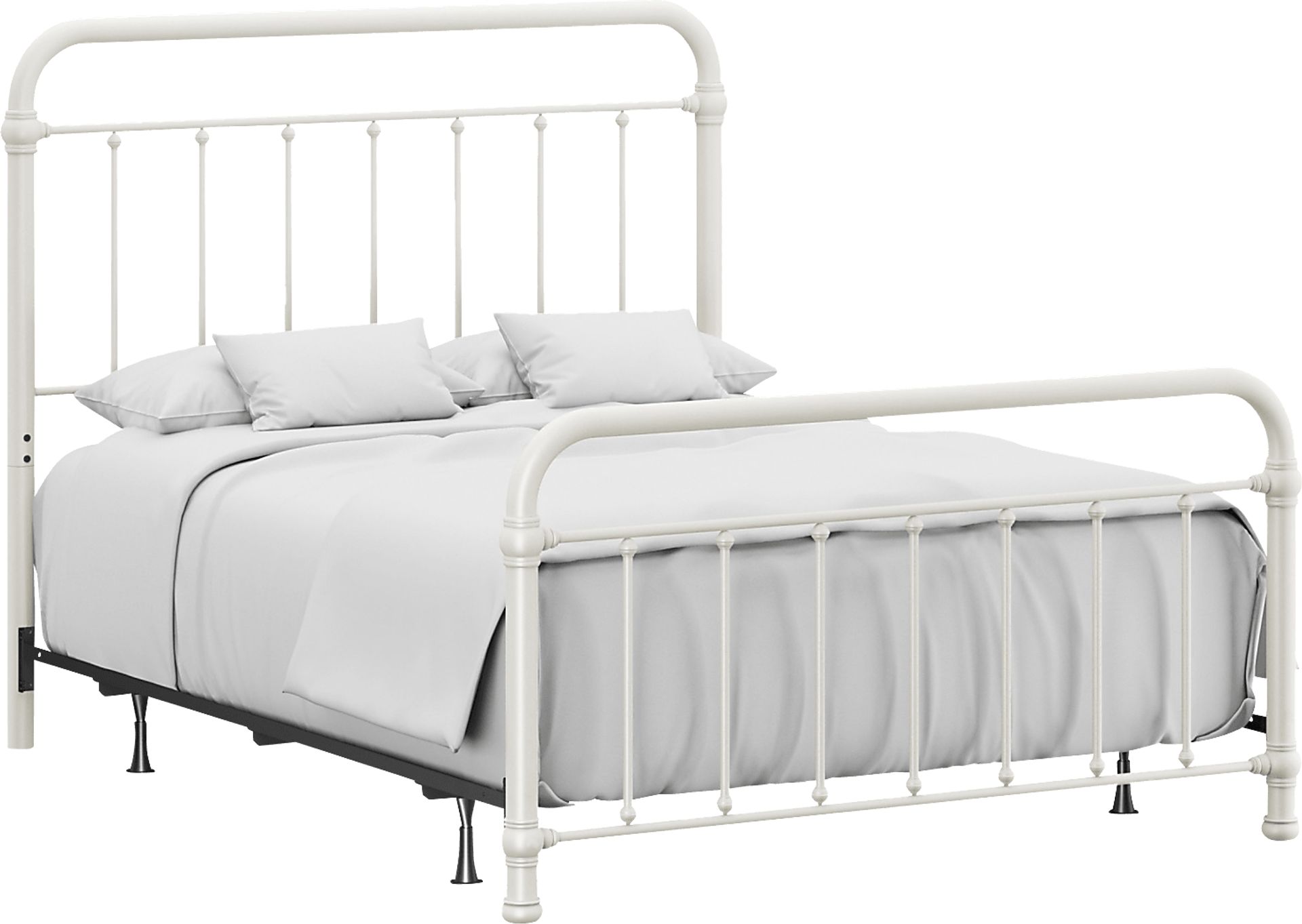 Leveni White Queen Bed - Image 1