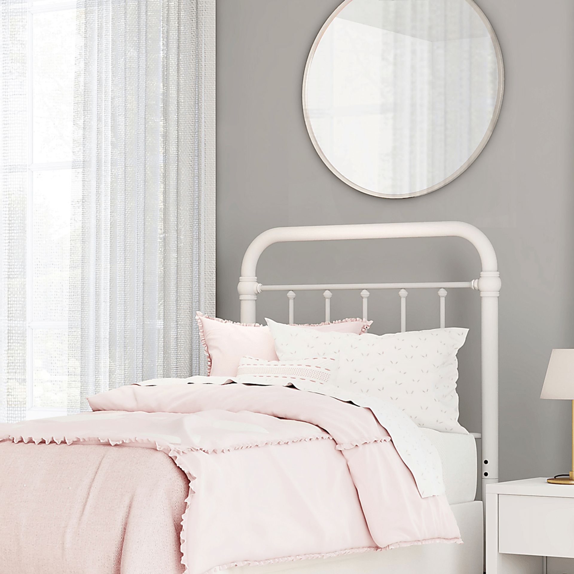 Leveni White Twin Headboard - Image 4