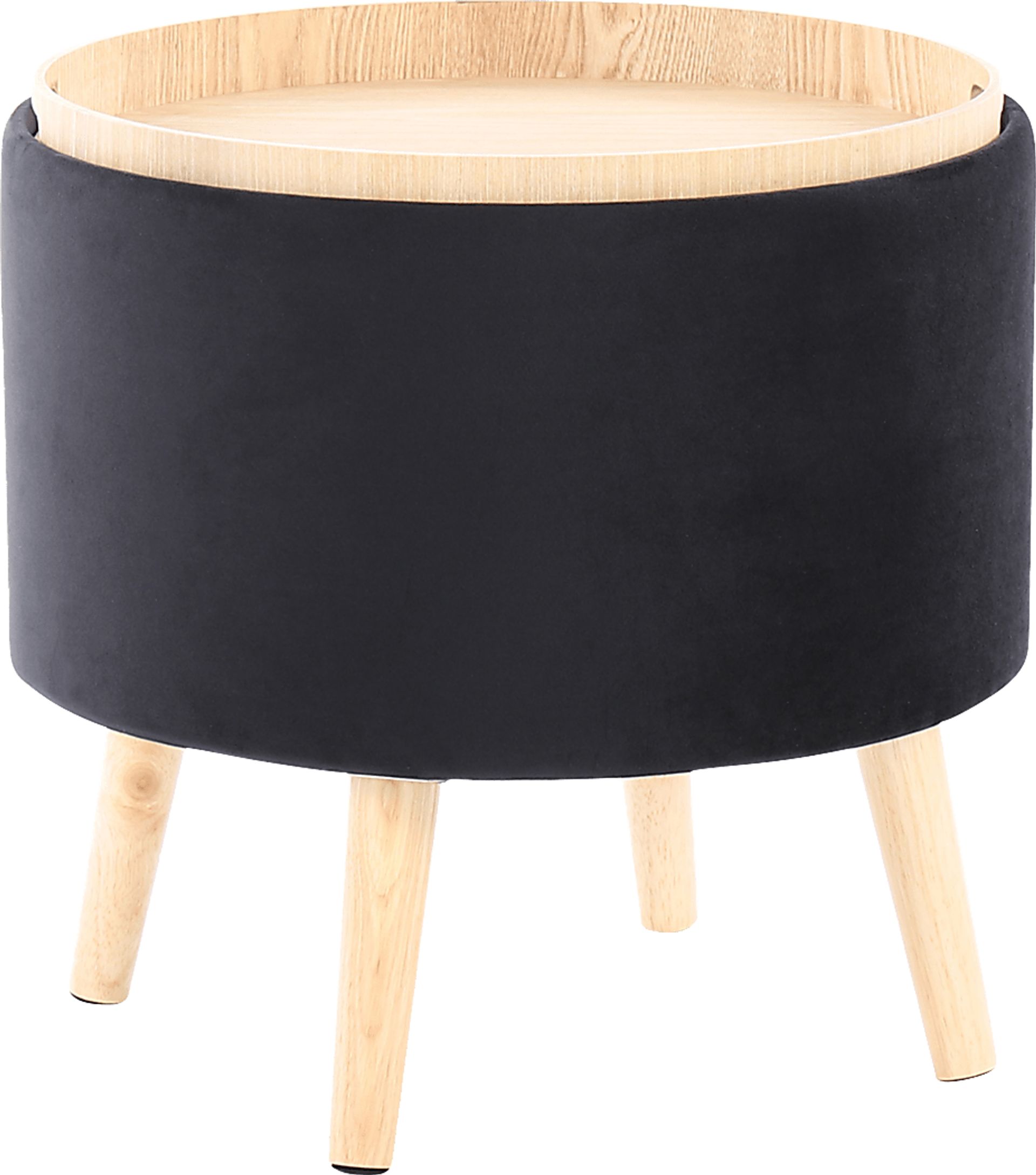 Leverde Black Ottoman, Set of 2 - Image 5