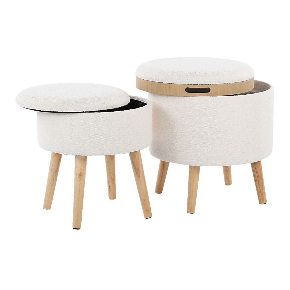 Leverde Ottoman, Set Of 2