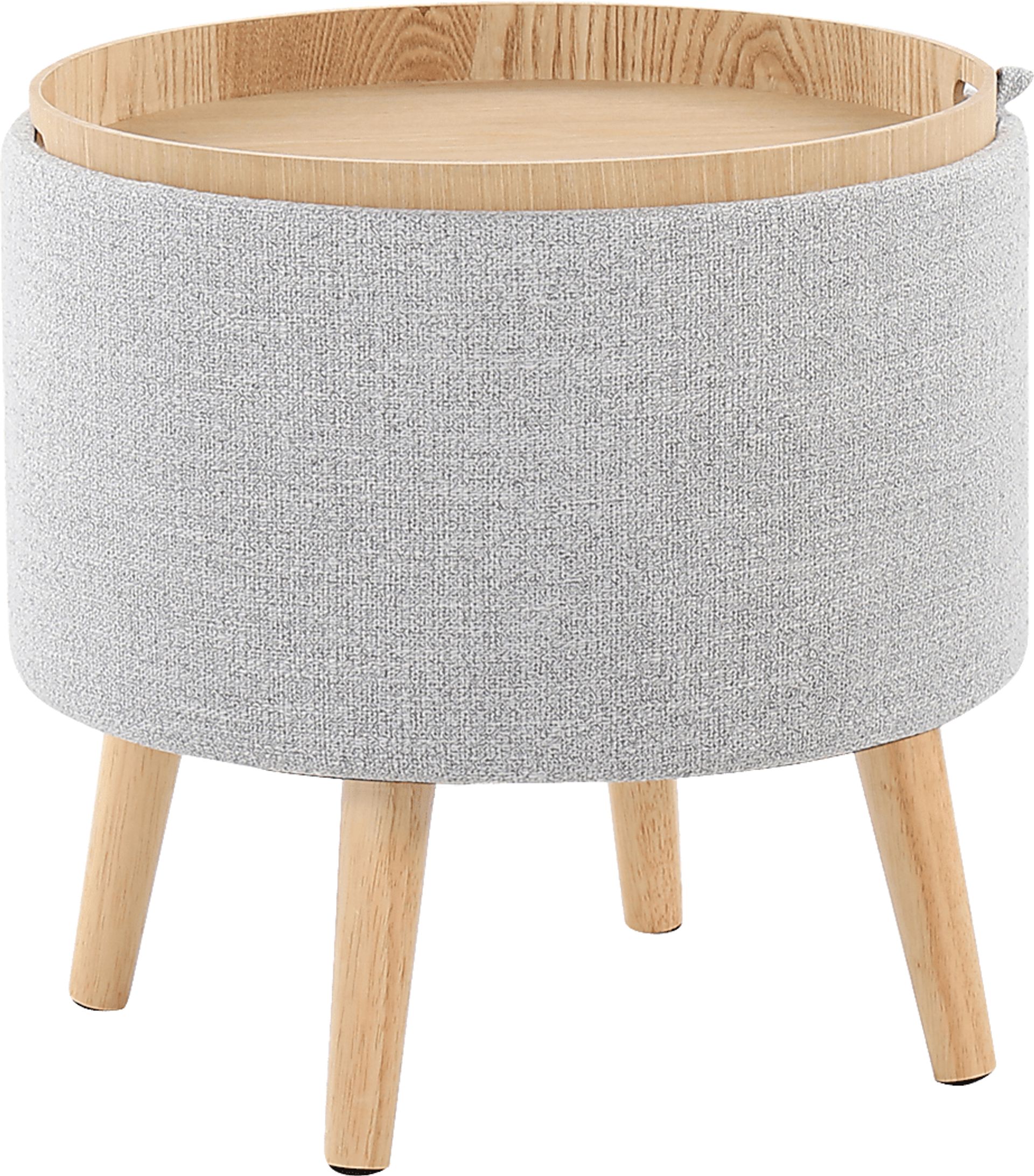 Leverde Light Gray Ottoman, Set of 2 - Image 6