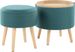 Leverde Ottoman, Set Of 2