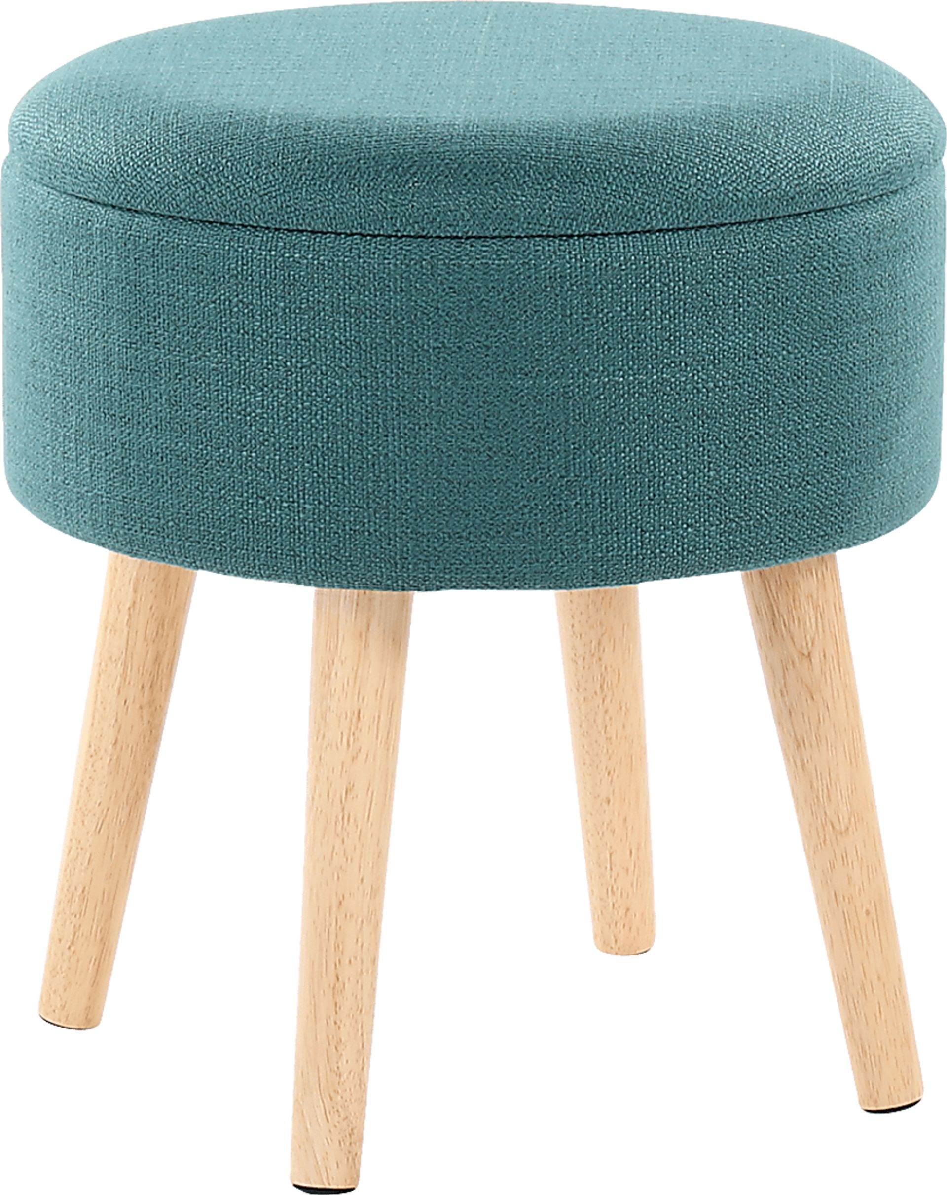 Leverde Teal Ottoman, Set of 2 - Image 6