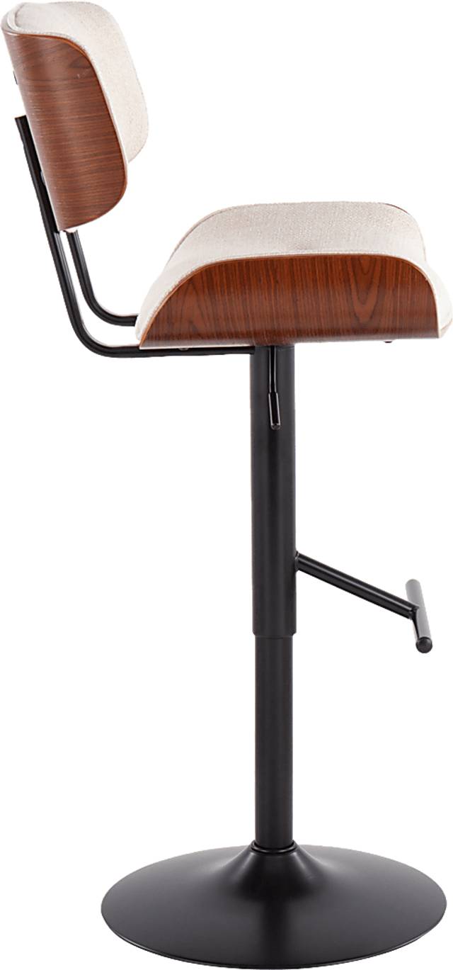 Leverett Cream Adjustable Barstool - Thumbnail - Image 2