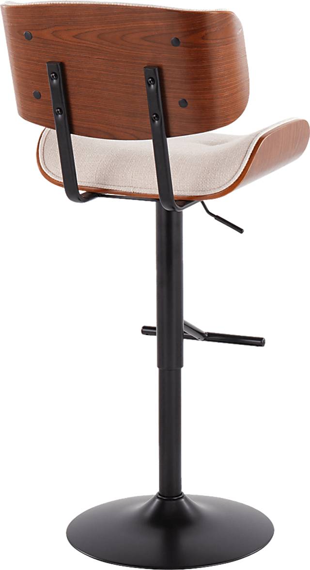 Leverett Cream Adjustable Barstool - Thumbnail - Image 3