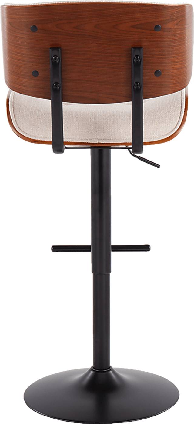 Leverett Cream Adjustable Barstool - Thumbnail - Image 4