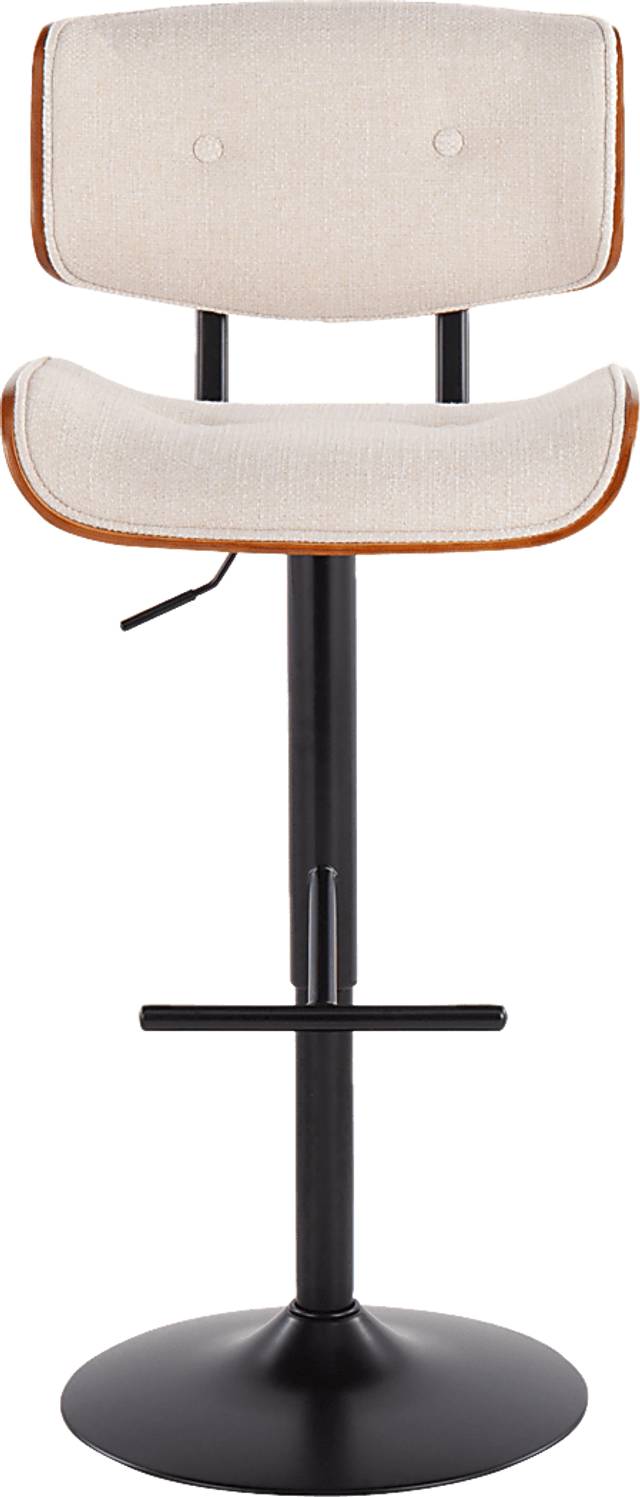 Leverett Cream Adjustable Barstool - Thumbnail - Image 5